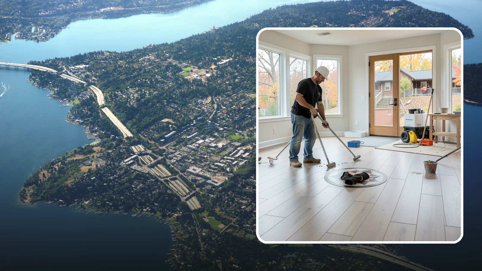 Luxury Vinyl Plank Flooring in Mercer Island, King County, WA - Waterproof luxury vinyl plank flooring built for the wet, busy realities of Northwest family life.