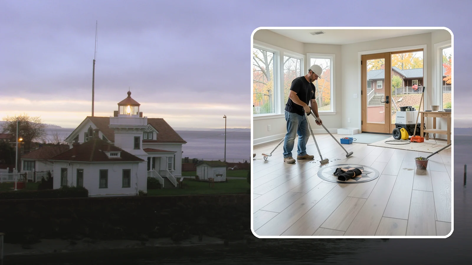 Luxury Vinyl Plank Flooring in Mukilteo, Snohomish County, WA - Waterproof luxury vinyl plank flooring built for the wet, busy realities of Northwest family life.