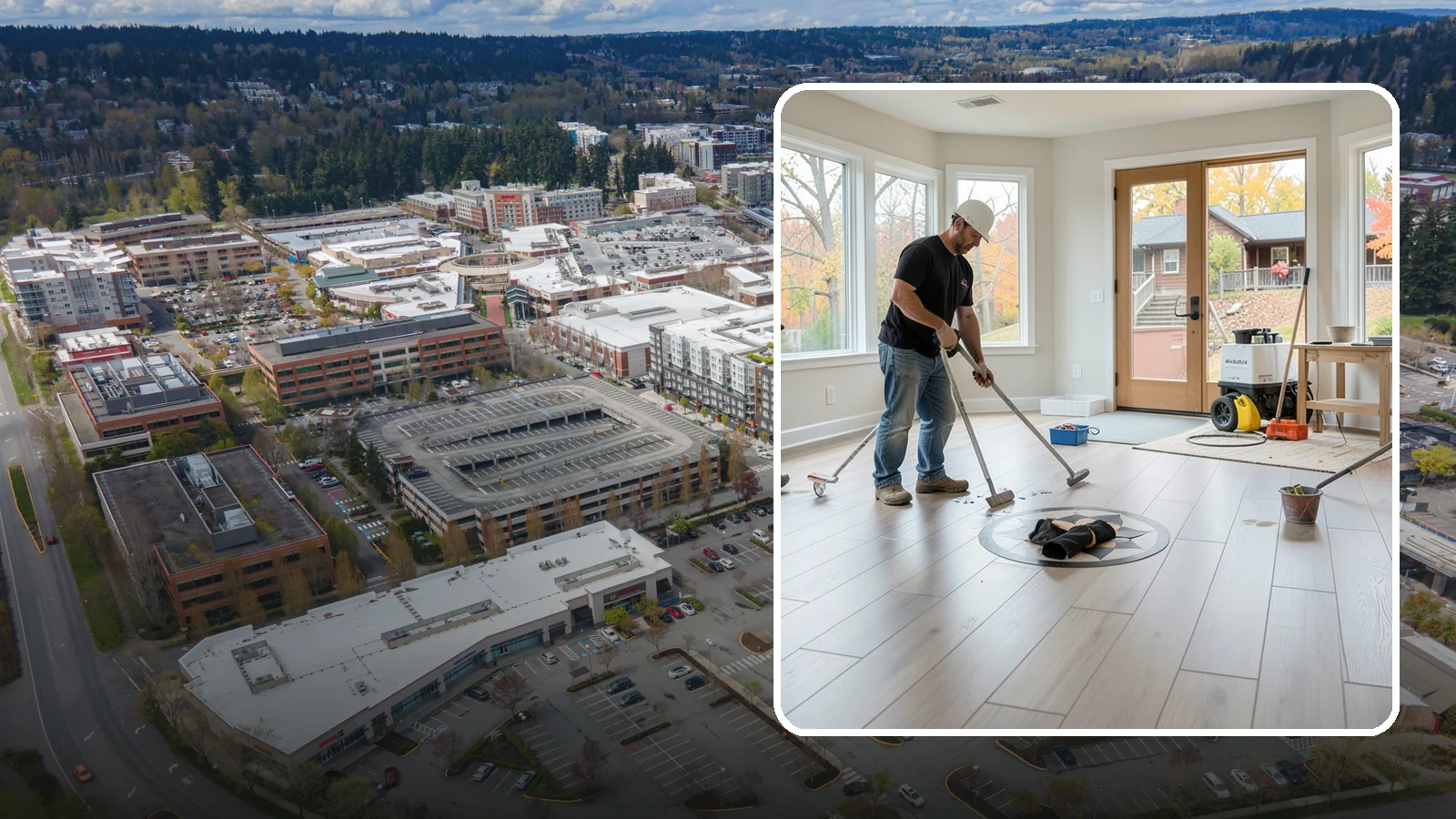Luxury Vinyl Plank Flooring in Redmond, King County, WA - Waterproof luxury vinyl plank flooring built for the wet, busy realities of Northwest family life.