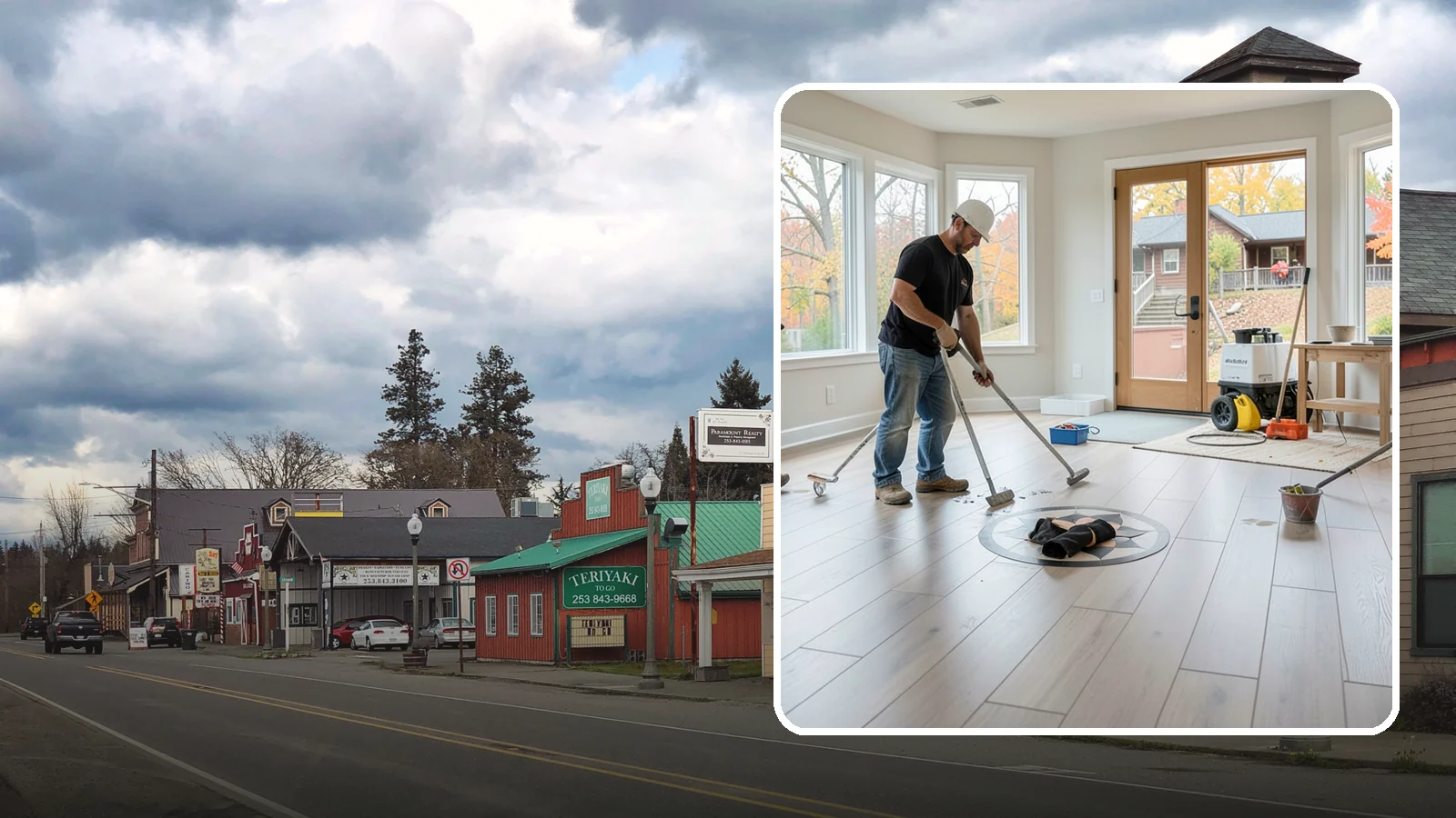 Luxury Vinyl Plank Flooring in Roy, Pierce County, WA - Waterproof luxury vinyl plank flooring built for the wet, busy realities of Northwest family life.
