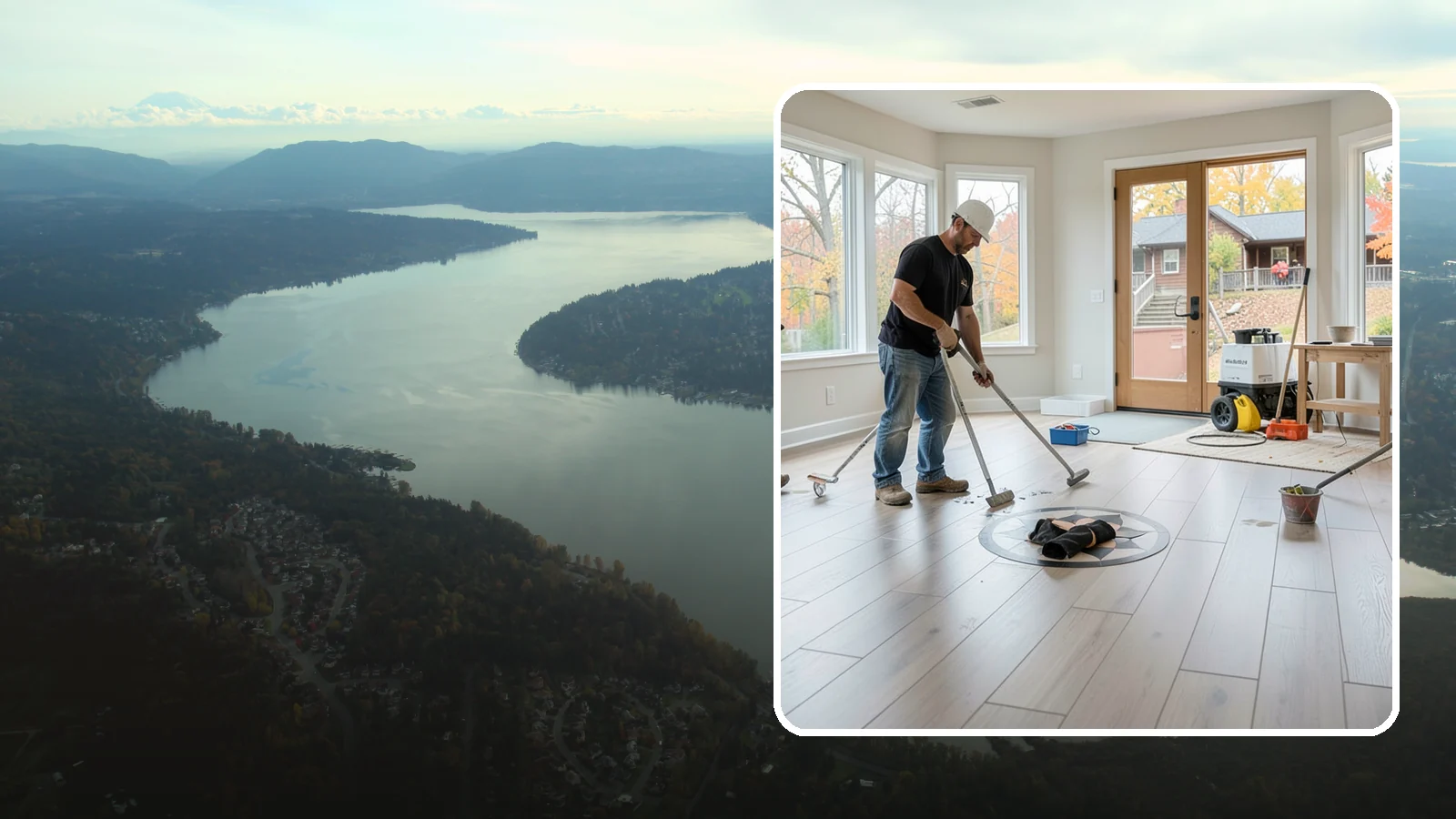 Luxury Vinyl Plank Flooring in Sammamish, King County, WA - Waterproof luxury vinyl plank flooring built for the wet, busy realities of Northwest family life.
