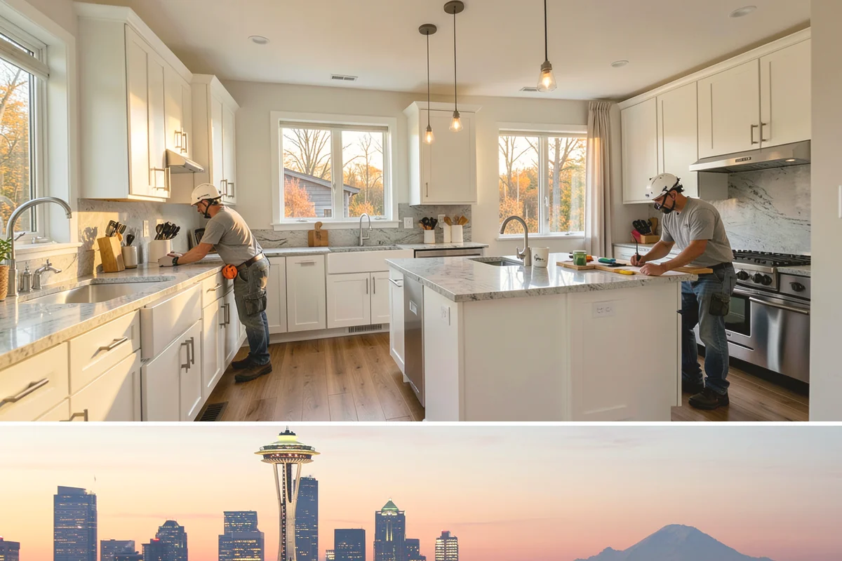 Luxury Vinyl Plank Flooring in Seattle, King County, WA - Because it is waterproof and low-fuss, LVP can be installed comfortably in any season, including our rainy winter months.