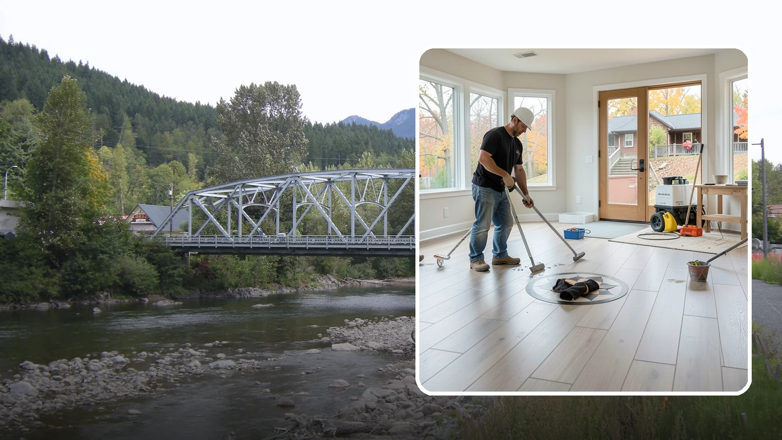 Luxury Vinyl Plank Flooring in Skykomish, King County, WA - Waterproof luxury vinyl plank flooring built for the wet, busy realities of Northwest family life.