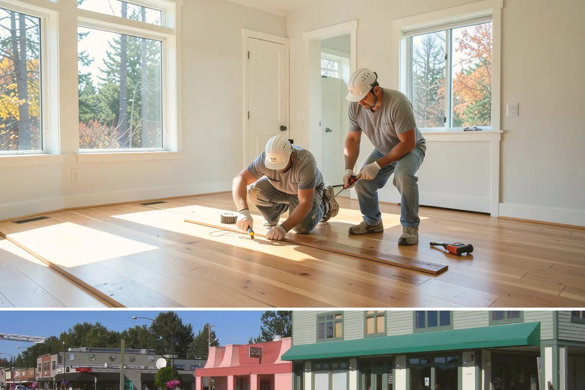 Luxury Vinyl Plank Flooring in Snoqualmie, King County, WA - Because it is waterproof and low-fuss, LVP can be installed comfortably in any season, including our rainy winter months.