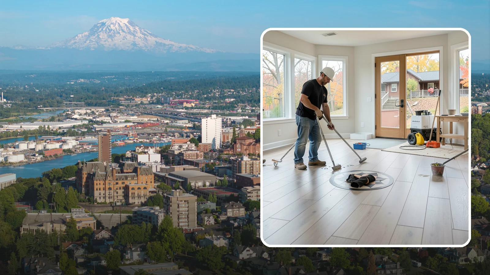Luxury Vinyl Plank Flooring in Tacoma, Pierce County, WA - Waterproof luxury vinyl plank flooring built for the wet, busy realities of Northwest family life.