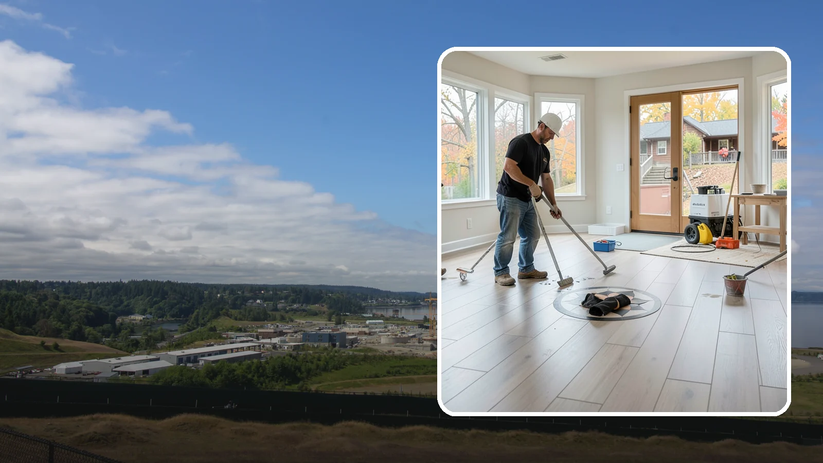 Luxury Vinyl Plank Flooring in University Place, Pierce County, WA - Waterproof luxury vinyl plank flooring built for the wet, busy realities of Northwest family life.