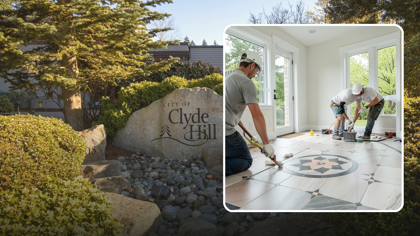Luxury Vinyl Tile Flooring in Clyde Hill, King County, WA - Luxury vinyl tile flooring that captures the look of stone and ceramic without the cold, cracking, or grout upkeep.