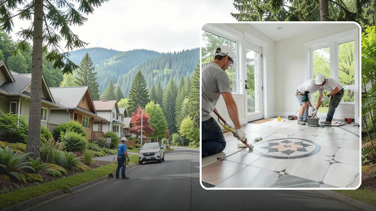 Luxury Vinyl Tile Flooring in Darrington, Snohomish County, WA - Luxury vinyl tile flooring that captures the look of stone and ceramic without the cold, cracking, or grout upkeep.