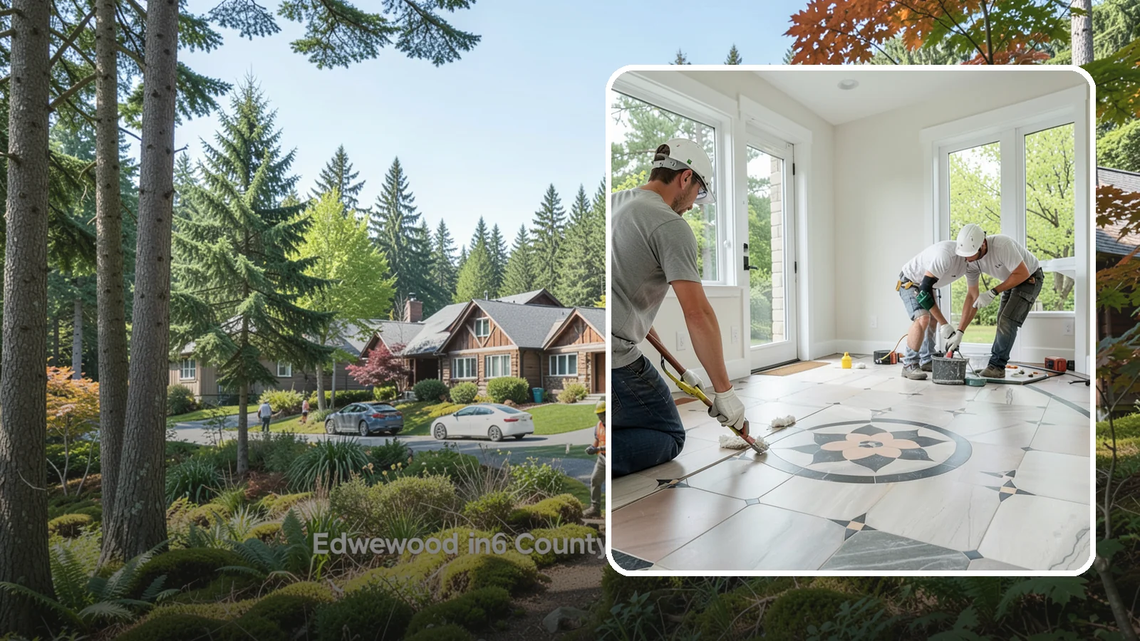 Luxury Vinyl Tile Flooring in Edgewood, Pierce County, WA - Luxury vinyl tile flooring that captures the look of stone and ceramic without the cold, cracking, or grout upkeep.