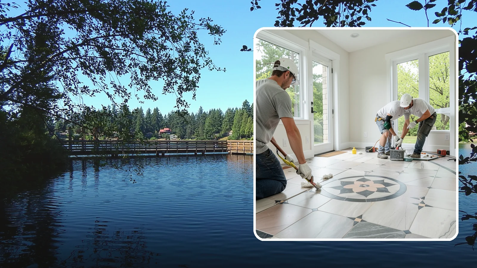 Luxury Vinyl Tile Flooring in Federal Way, King County, WA - Luxury vinyl tile flooring that captures the look of stone and ceramic without the cold, cracking, or grout upkeep.