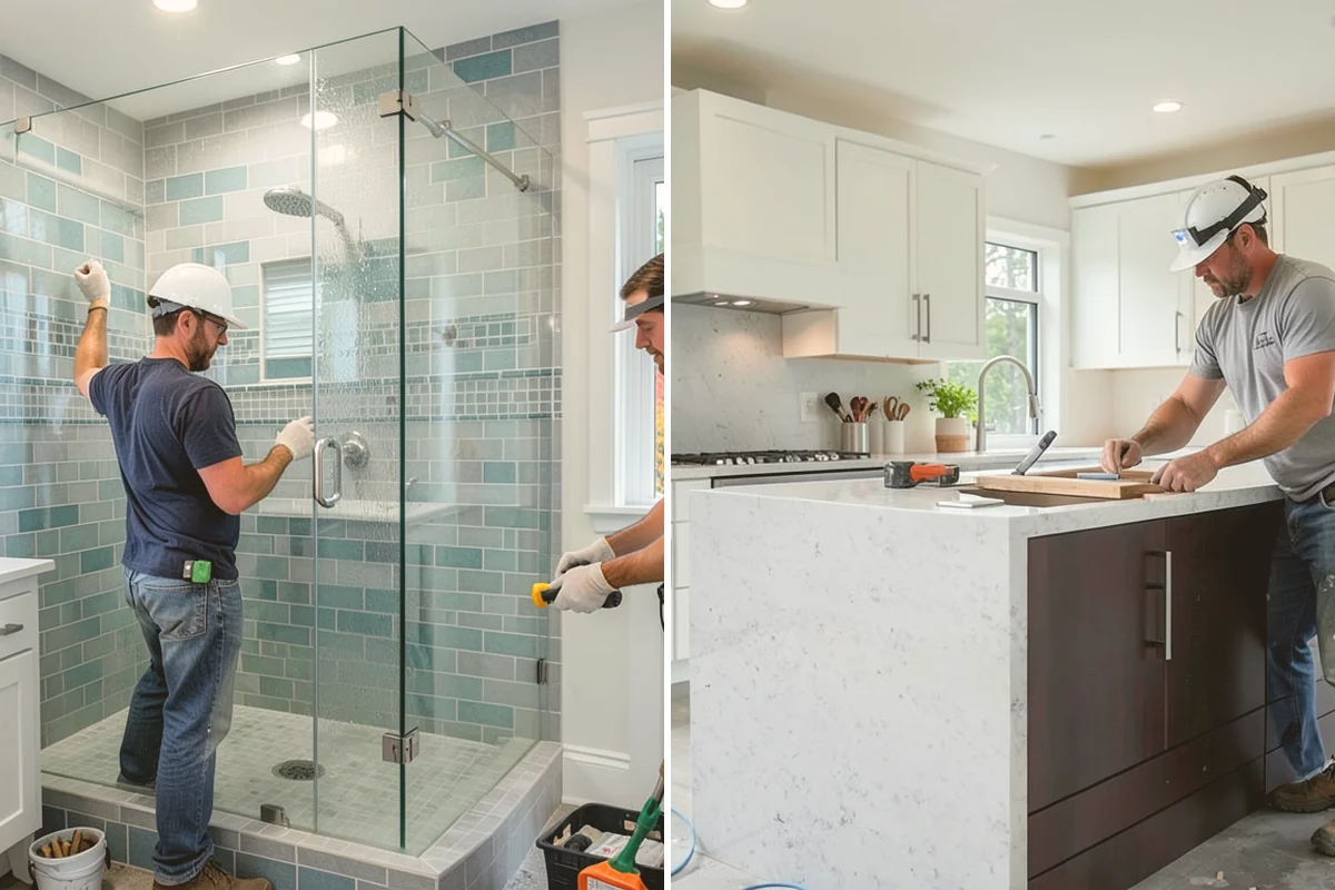 Luxury Vinyl Tile Flooring in Lynnwood, Snohomish County, WA - Measure the room and dry-lay tile layout