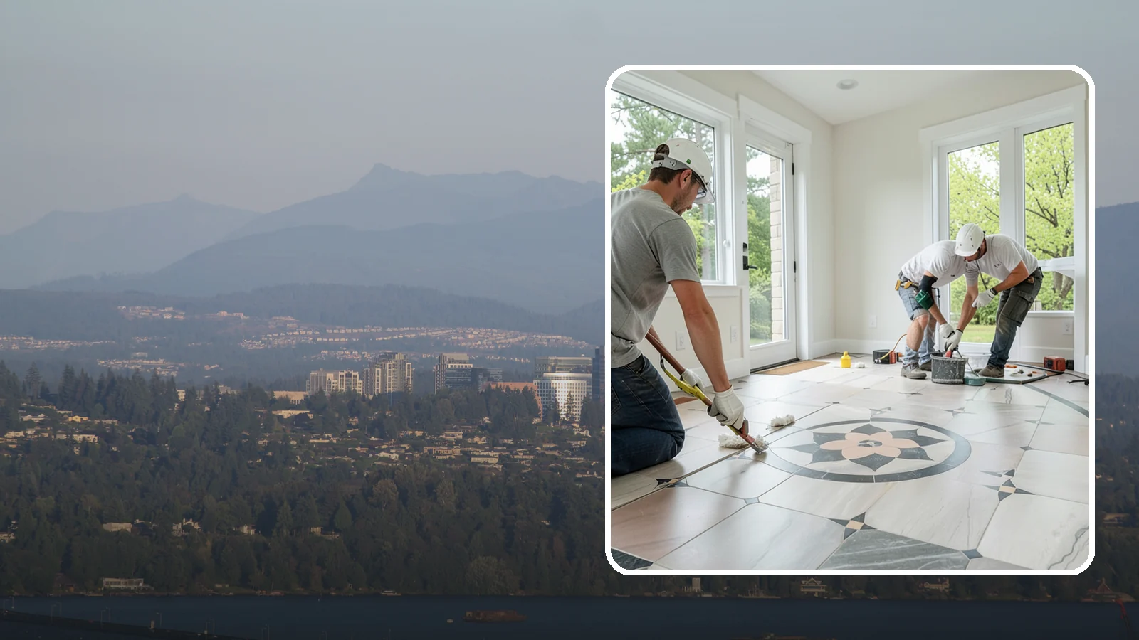 Luxury Vinyl Tile Flooring in Medina, King County, WA - Luxury vinyl tile flooring that captures the look of stone and ceramic without the cold, cracking, or grout upkeep.