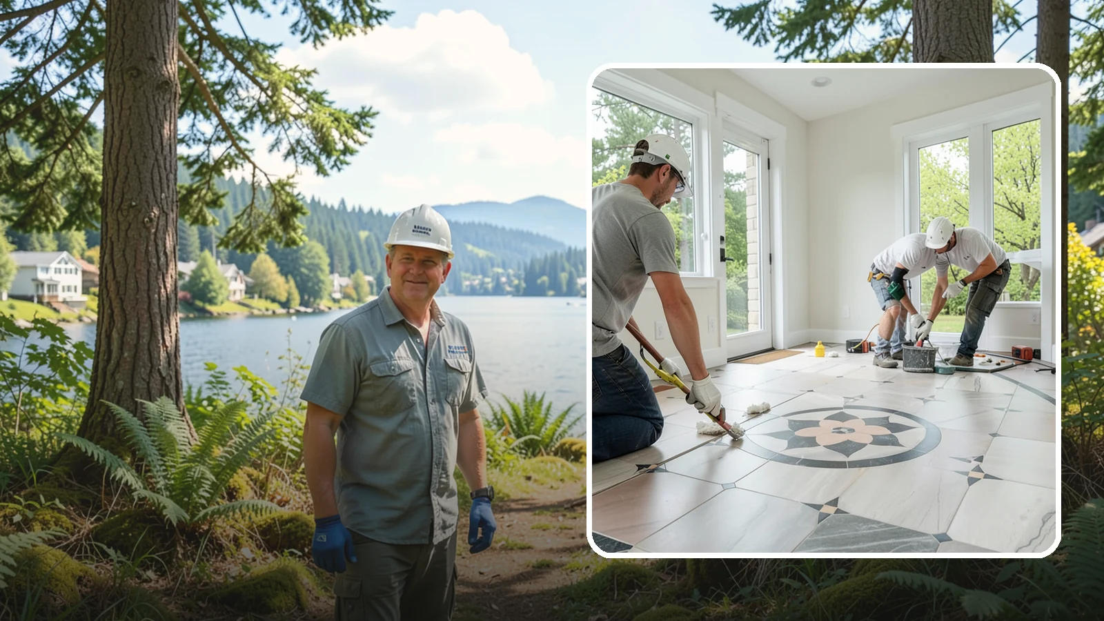Luxury Vinyl Tile Flooring in Milton, King County, WA - Luxury vinyl tile flooring that captures the look of stone and ceramic without the cold, cracking, or grout upkeep.