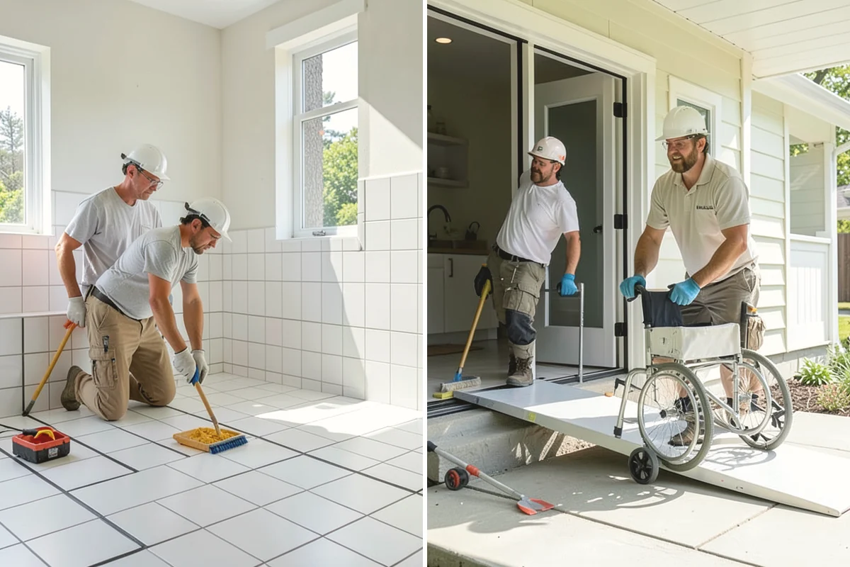Luxury Vinyl Tile Flooring in Monroe, Snohomish County, WA - Measure the room and dry-lay tile layout