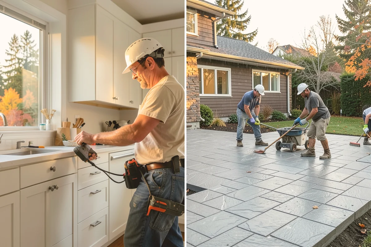 Luxury Vinyl Tile Flooring in Newcastle, King County, WA - Measure the room and dry-lay tile layout