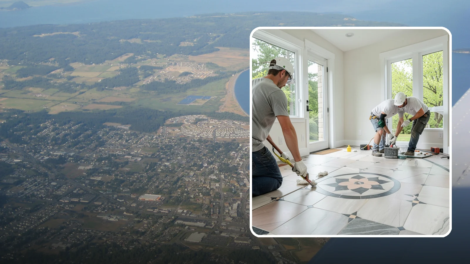 Luxury Vinyl Tile Flooring in Oak Harbor, Island County, WA - Luxury vinyl tile flooring that captures the look of stone and ceramic without the cold, cracking, or grout upkeep.