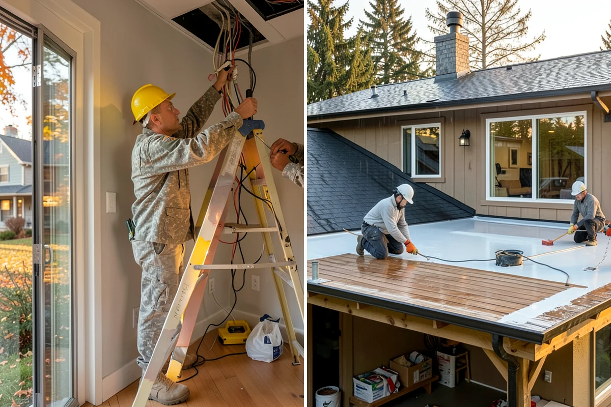 Luxury Vinyl Tile Flooring in Pacific, King County, WA - Measure the room and dry-lay tile layout