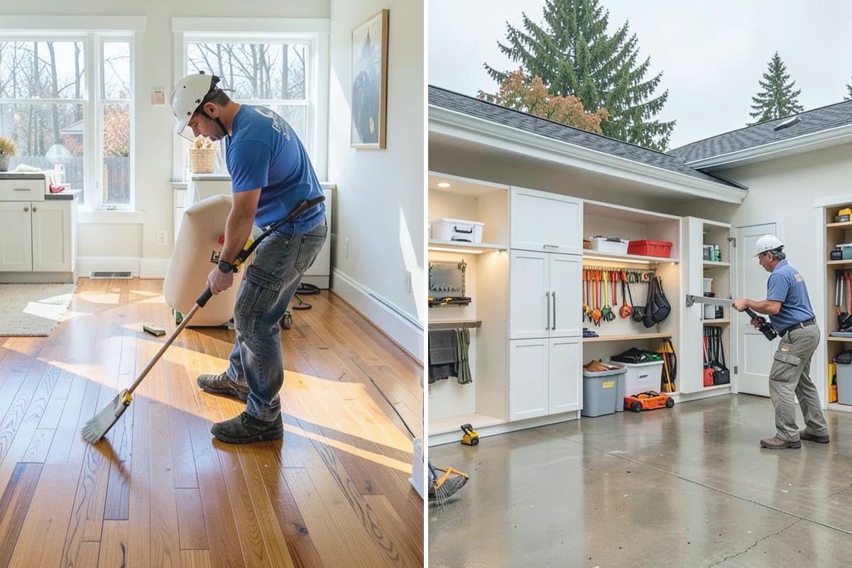 Luxury Vinyl Tile Flooring in Renton, King County, WA - Measure the room and dry-lay tile layout