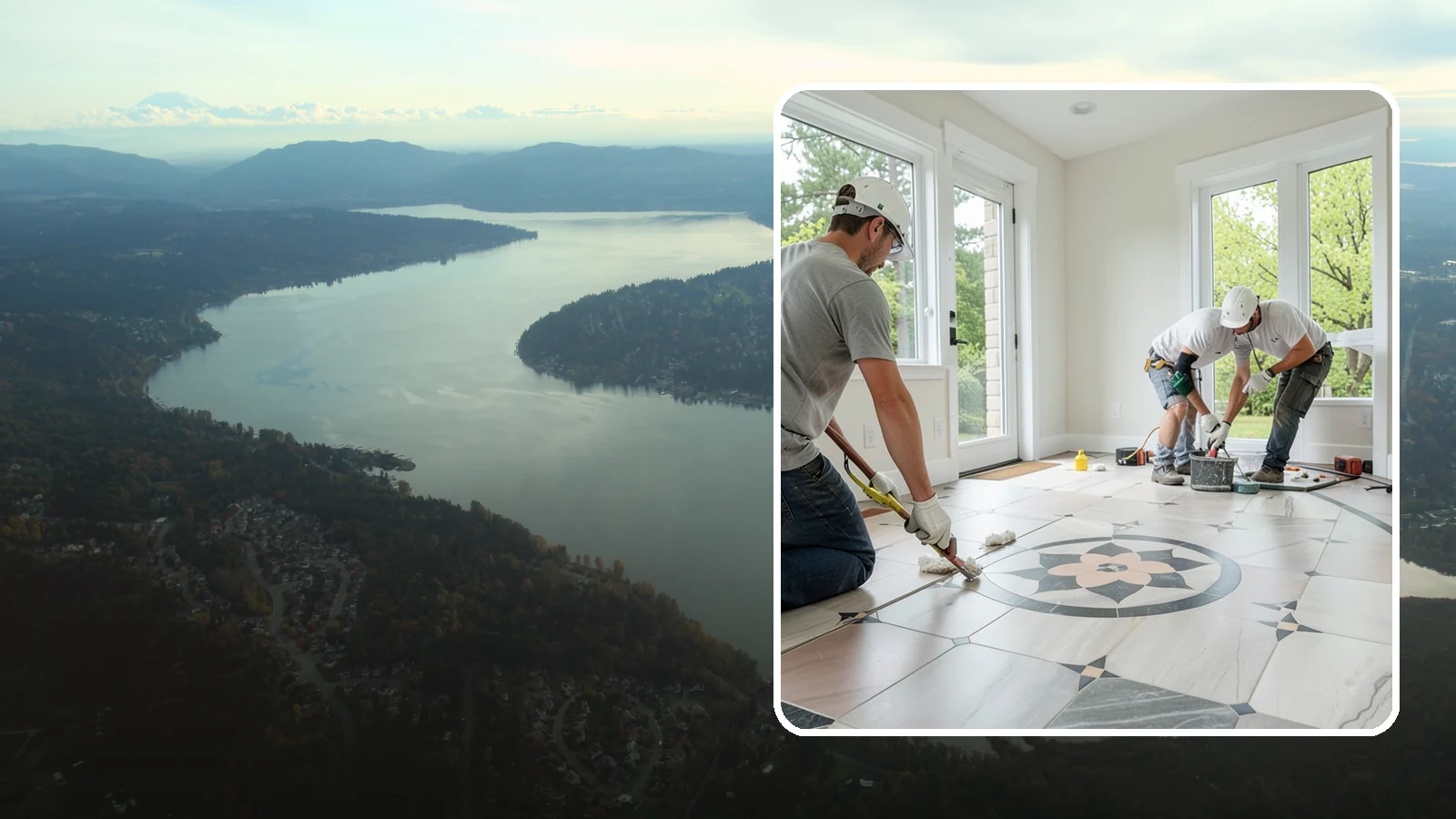 Luxury Vinyl Tile Flooring in Sammamish, King County, WA - Luxury vinyl tile flooring that captures the look of stone and ceramic without the cold, cracking, or grout upkeep.