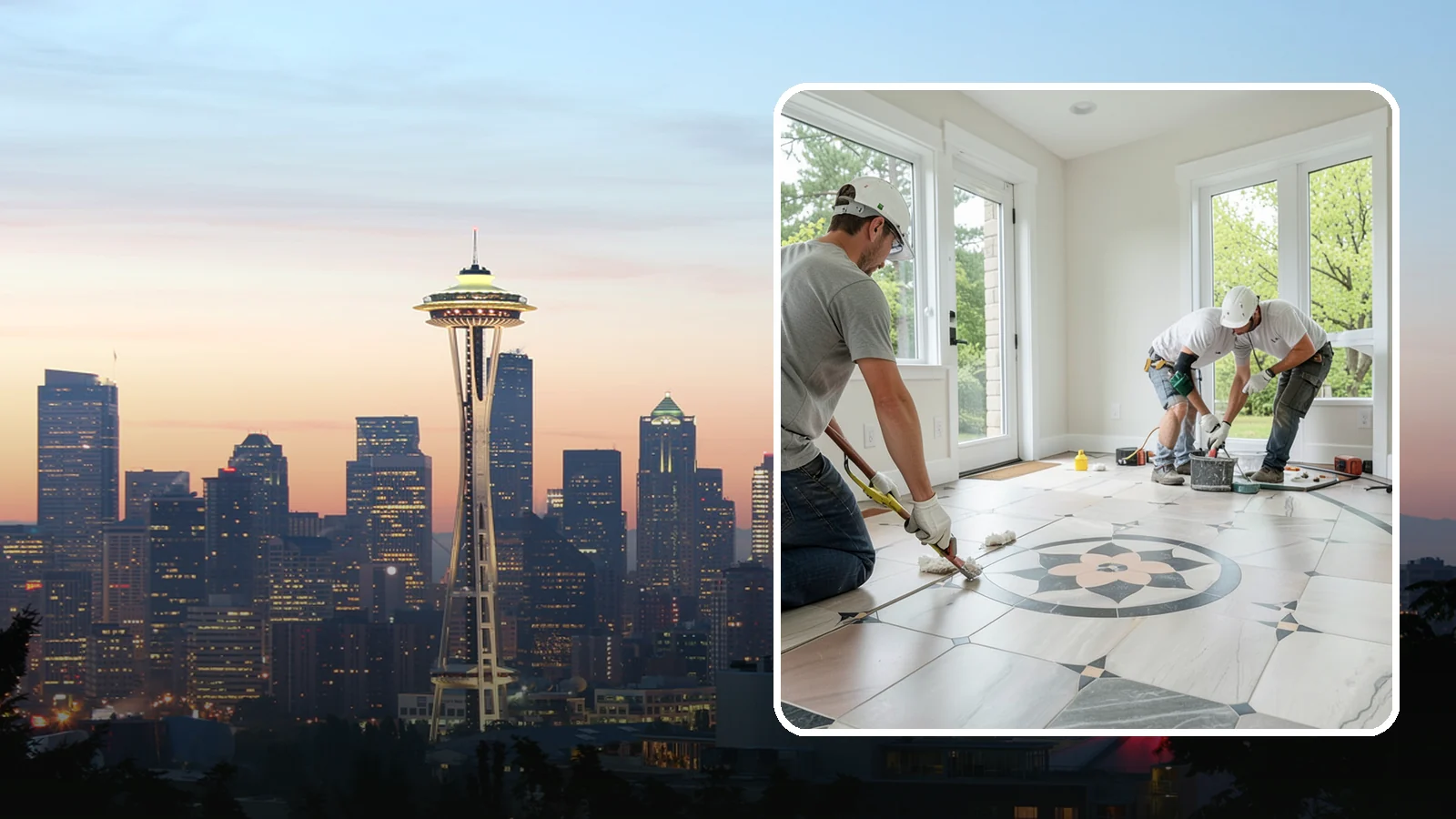 Luxury Vinyl Tile Flooring in Seattle, King County, WA - Luxury vinyl tile flooring that captures the look of stone and ceramic without the cold, cracking, or grout upkeep.