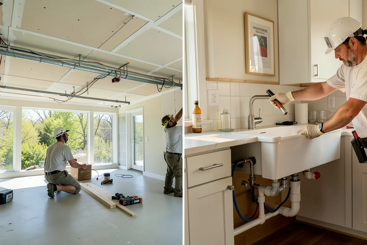Luxury Vinyl Tile Flooring in Seattle, King County, WA - Measure the room and dry-lay tile layout