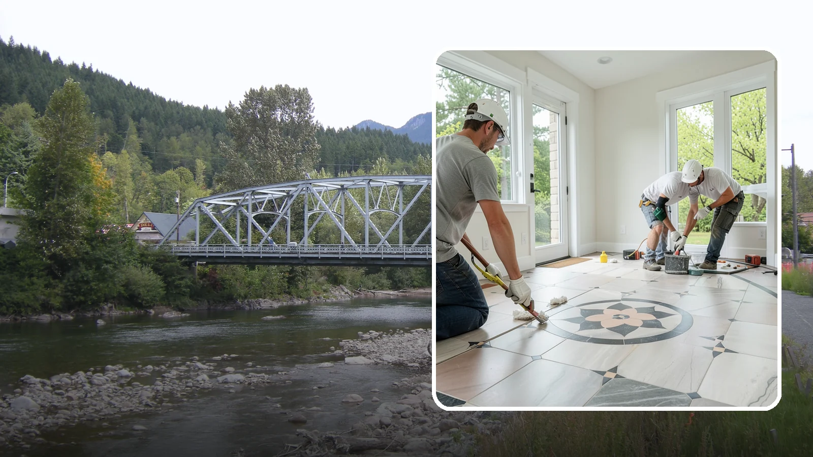 Luxury Vinyl Tile Flooring in Skykomish, King County, WA - Luxury vinyl tile flooring that captures the look of stone and ceramic without the cold, cracking, or grout upkeep.