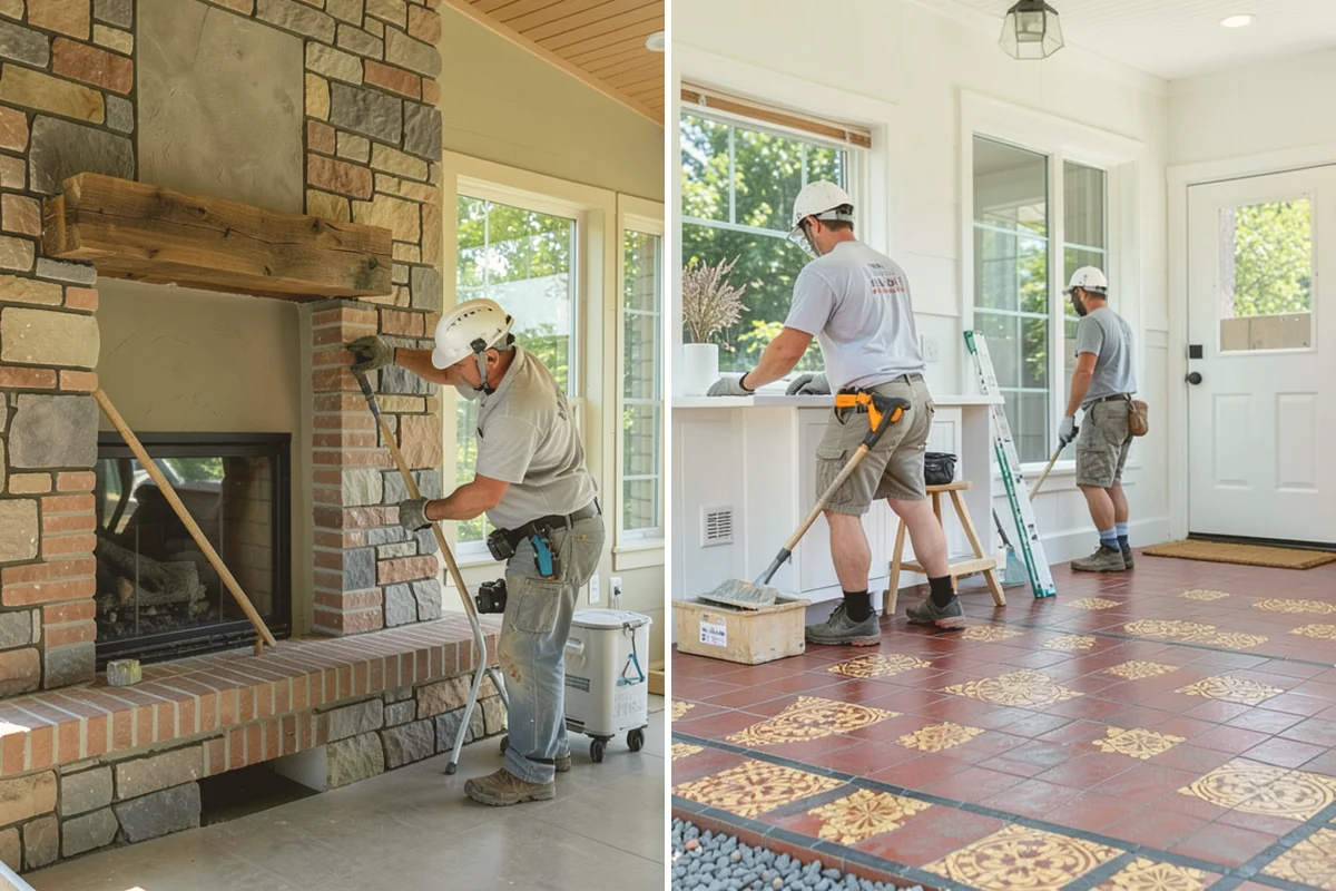 Luxury Vinyl Tile Flooring in Snohomish, Snohomish County, WA - Measure the room and dry-lay tile layout