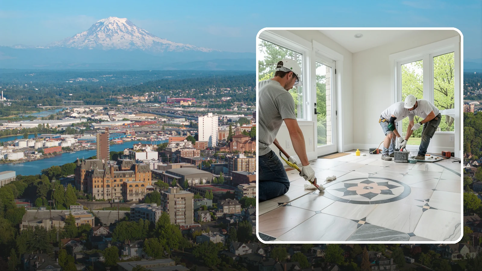 Luxury Vinyl Tile Flooring in Tacoma, Pierce County, WA - Luxury vinyl tile flooring that captures the look of stone and ceramic without the cold, cracking, or grout upkeep.