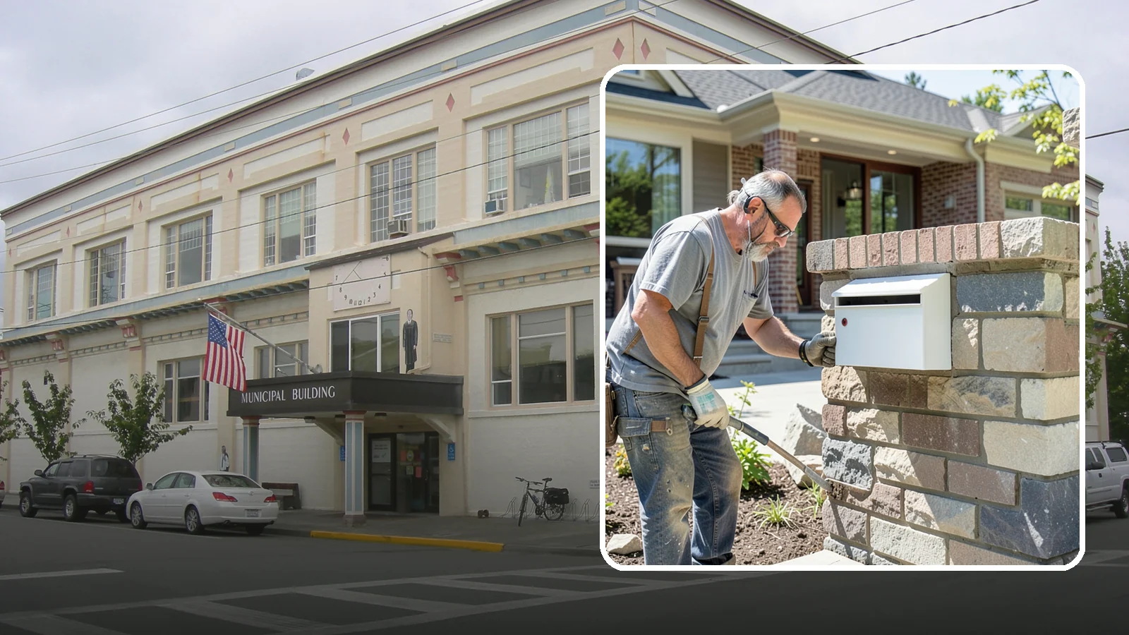 Mailbox Column Construction in Anacortes, Skagit County, WA - Custom brick or stone mailbox columns that make a durable, upscale first impression at the curb.