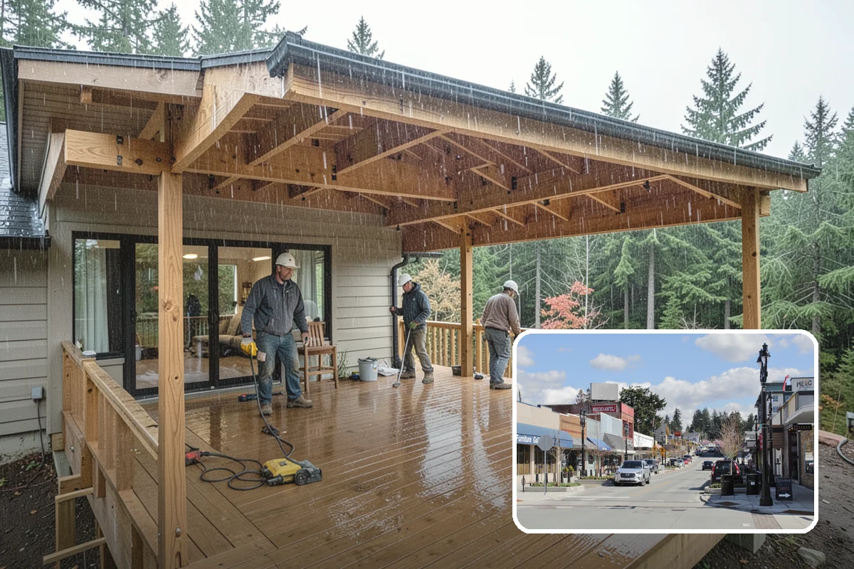 Mailbox Column Construction in Bothell, King County, WA - Upscale curb appeal at the street