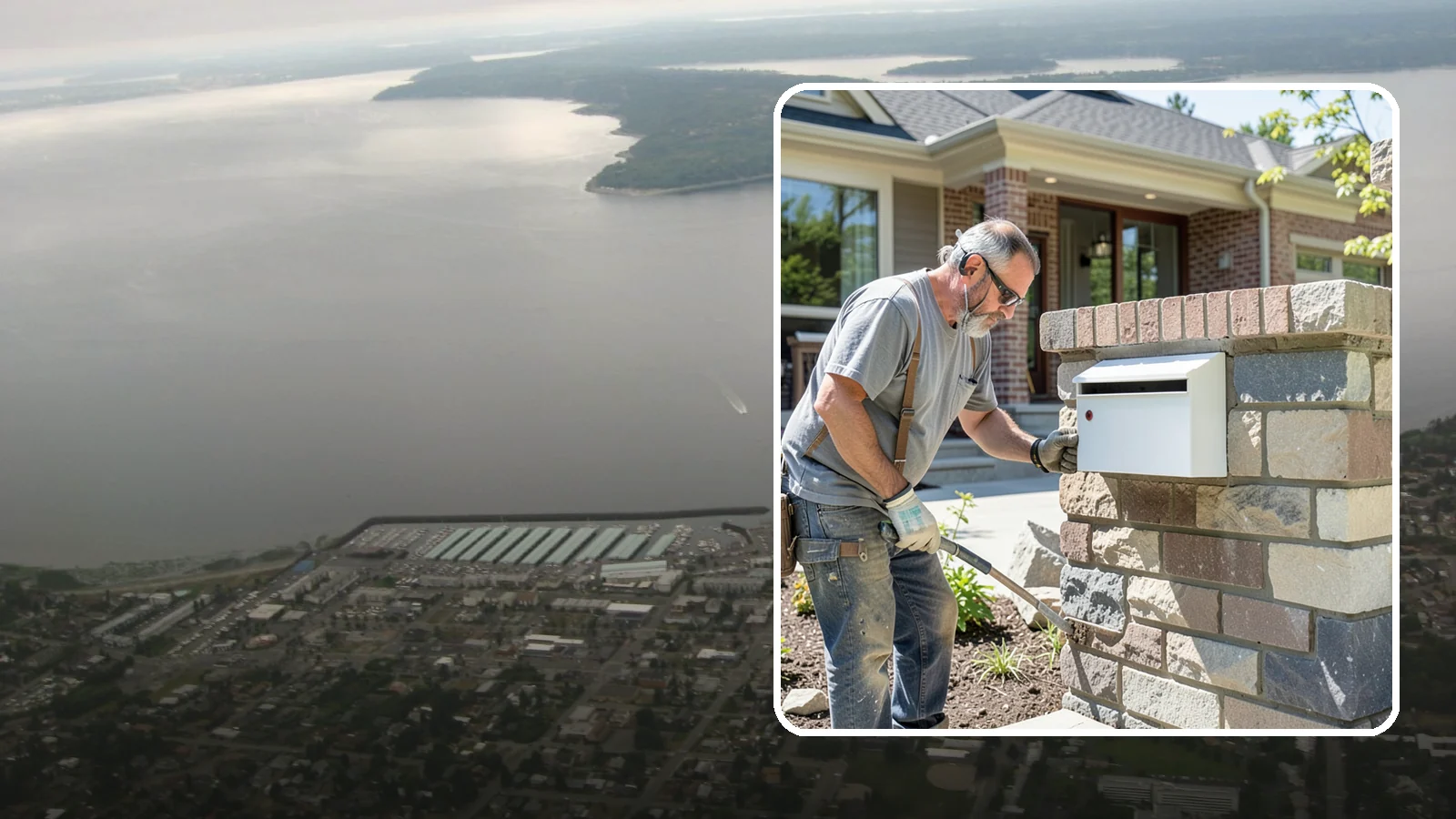 Mailbox Column Construction in Des Moines, King County, WA - Custom brick or stone mailbox columns that make a durable, upscale first impression at the curb.