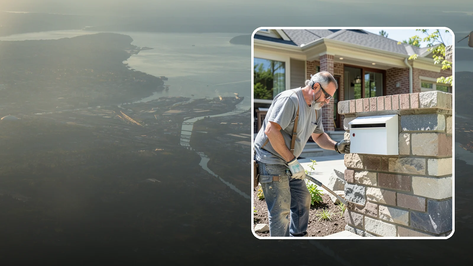 Mailbox Column Construction in Fife, Pierce County, WA - Custom brick or stone mailbox columns that make a durable, upscale first impression at the curb.