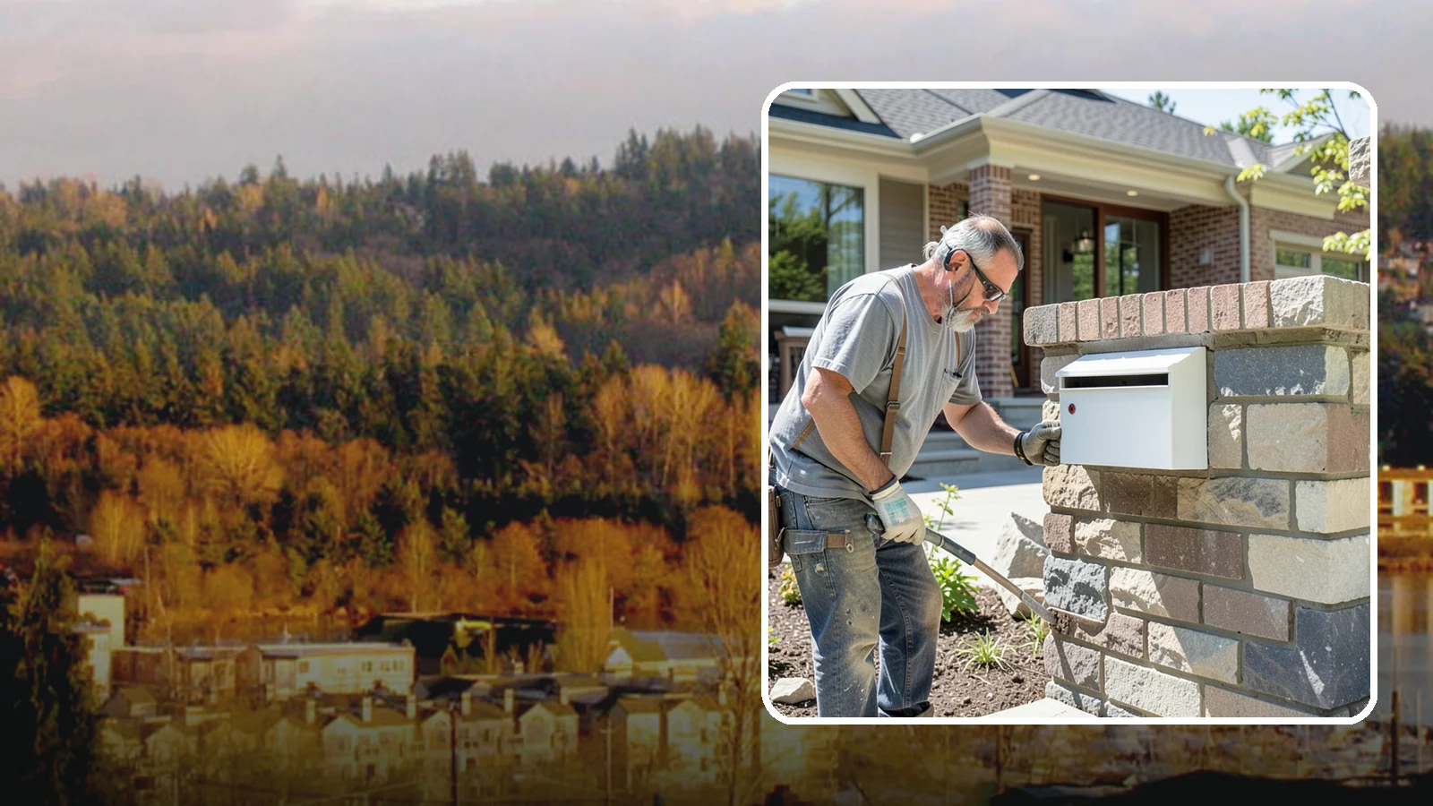 Mailbox Column Construction in Kenmore, King County, WA - Custom brick or stone mailbox columns that make a durable, upscale first impression at the curb.