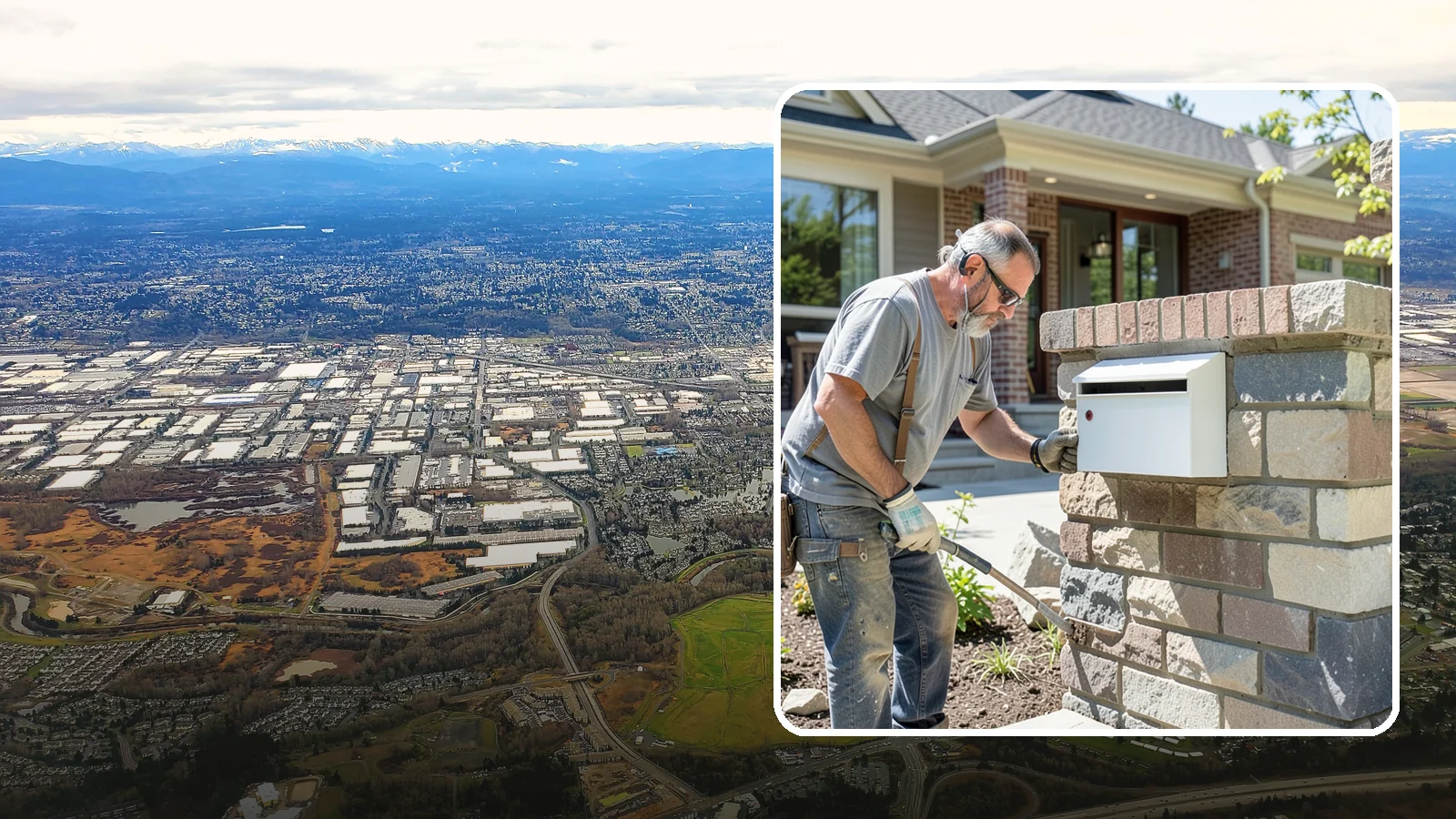 Mailbox Column Construction in Kent, King County, WA - Custom brick or stone mailbox columns that make a durable, upscale first impression at the curb.