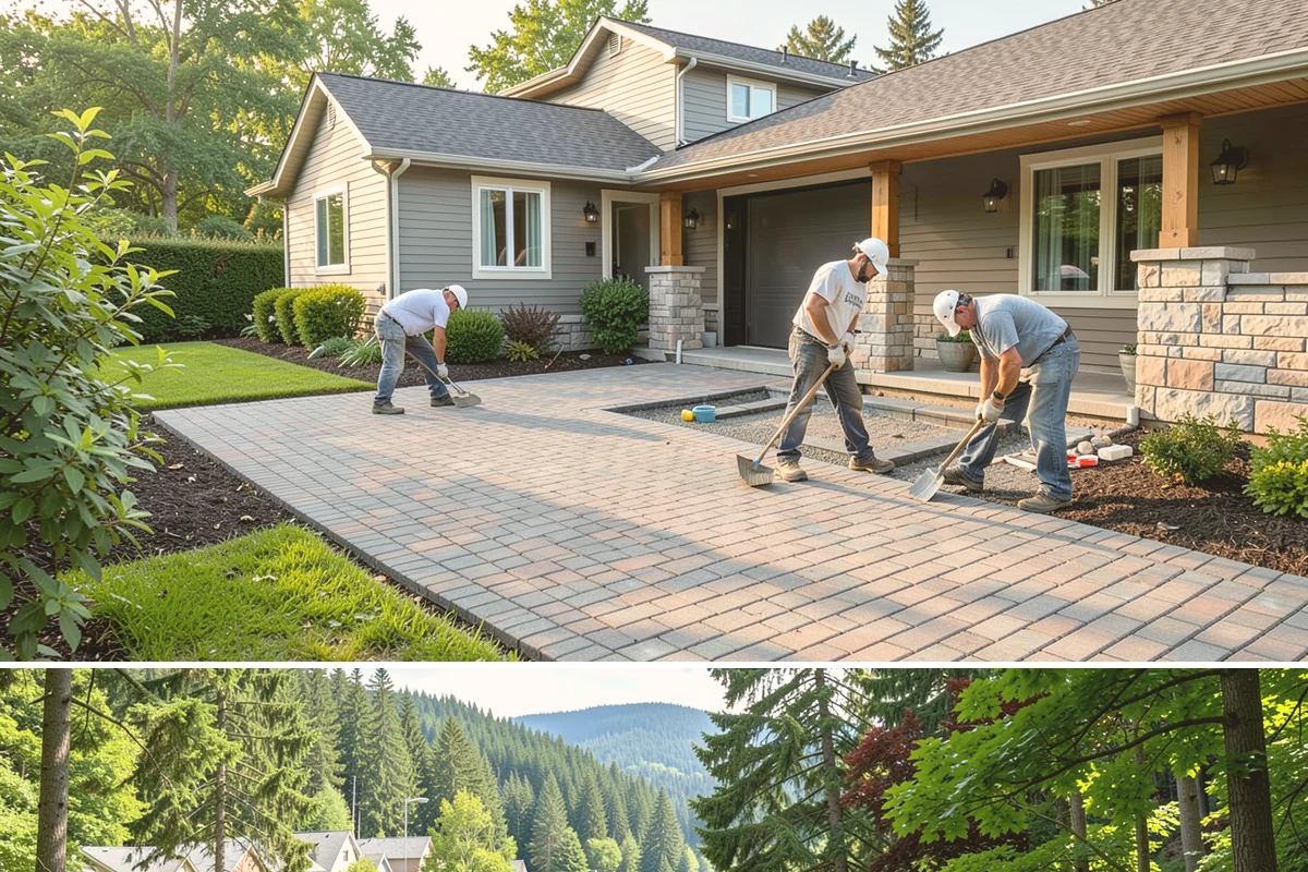 Mailbox Column Construction in Lake Forest Park, King County, WA - Dry weather from late spring through early fall lets the footing and mortar cure reliably.