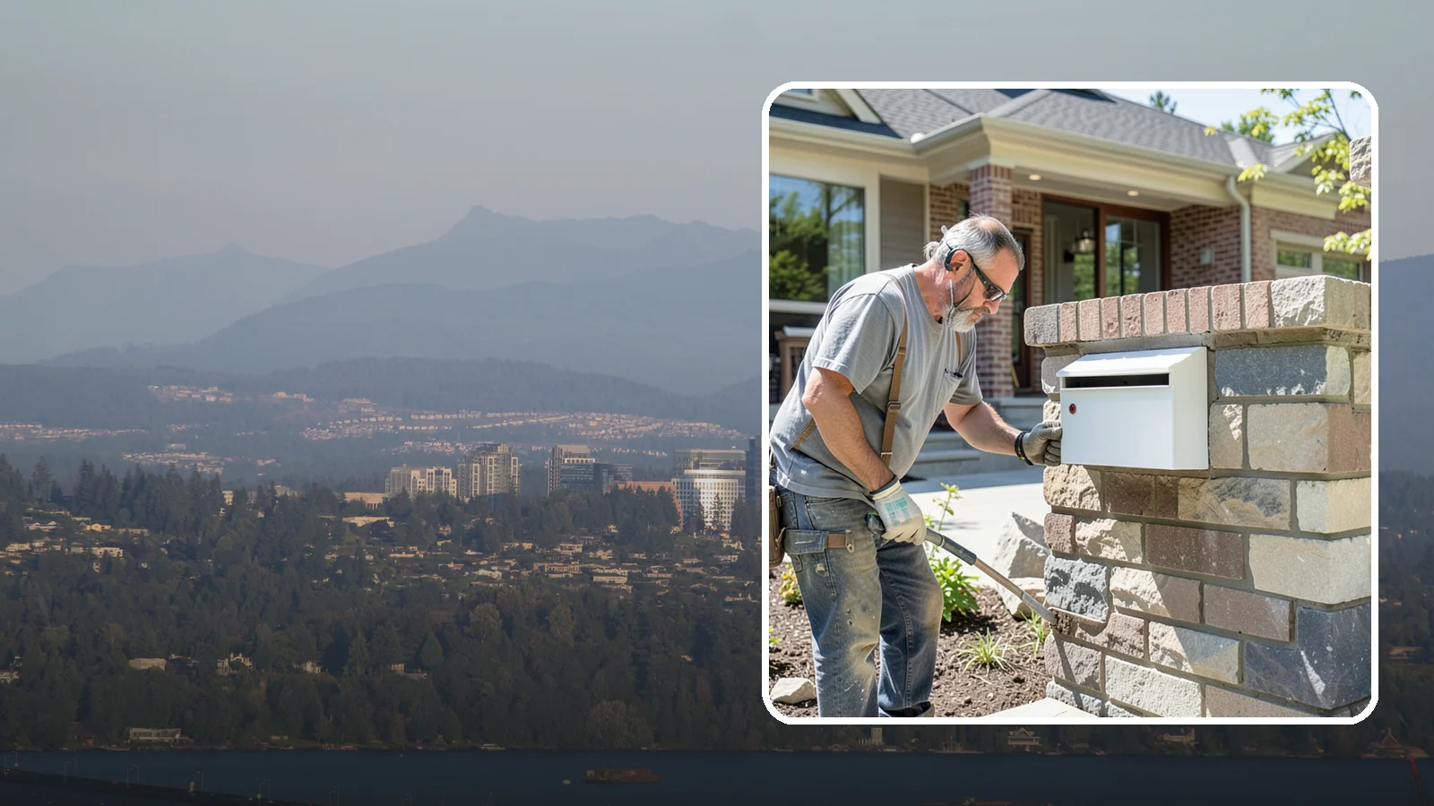 Mailbox Column Construction in Medina, King County, WA - Custom brick or stone mailbox columns that make a durable, upscale first impression at the curb.