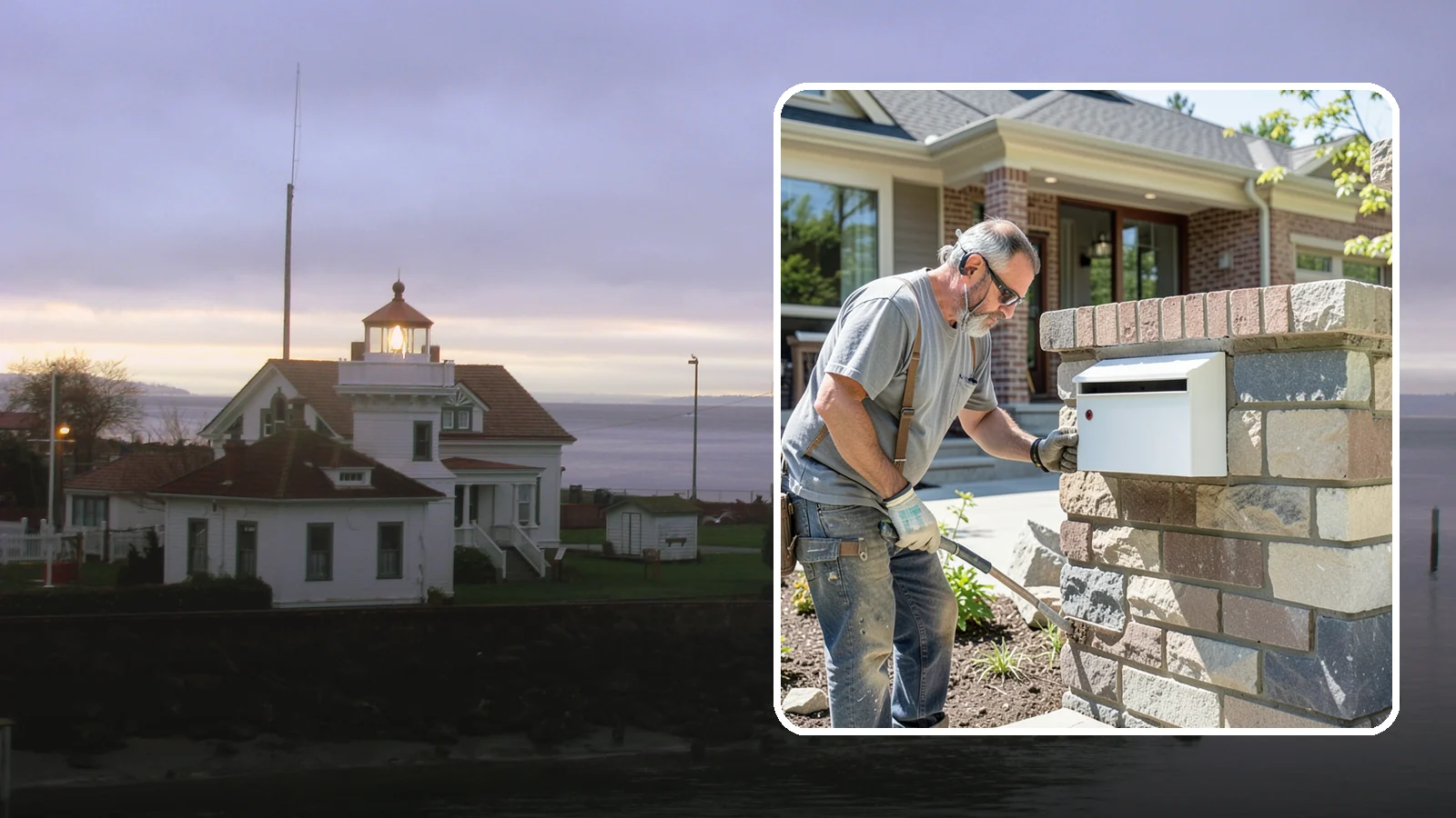 Mailbox Column Construction in Mukilteo, Snohomish County, WA - Custom brick or stone mailbox columns that make a durable, upscale first impression at the curb.