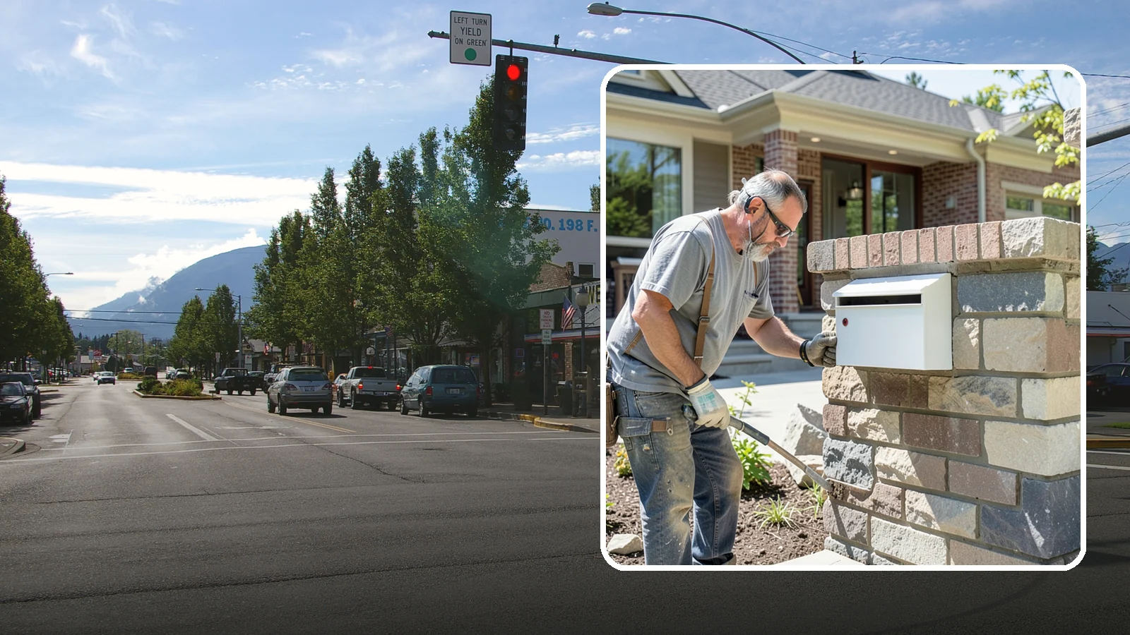Mailbox Column Construction in North Bend, King County, WA - Custom brick or stone mailbox columns that make a durable, upscale first impression at the curb.