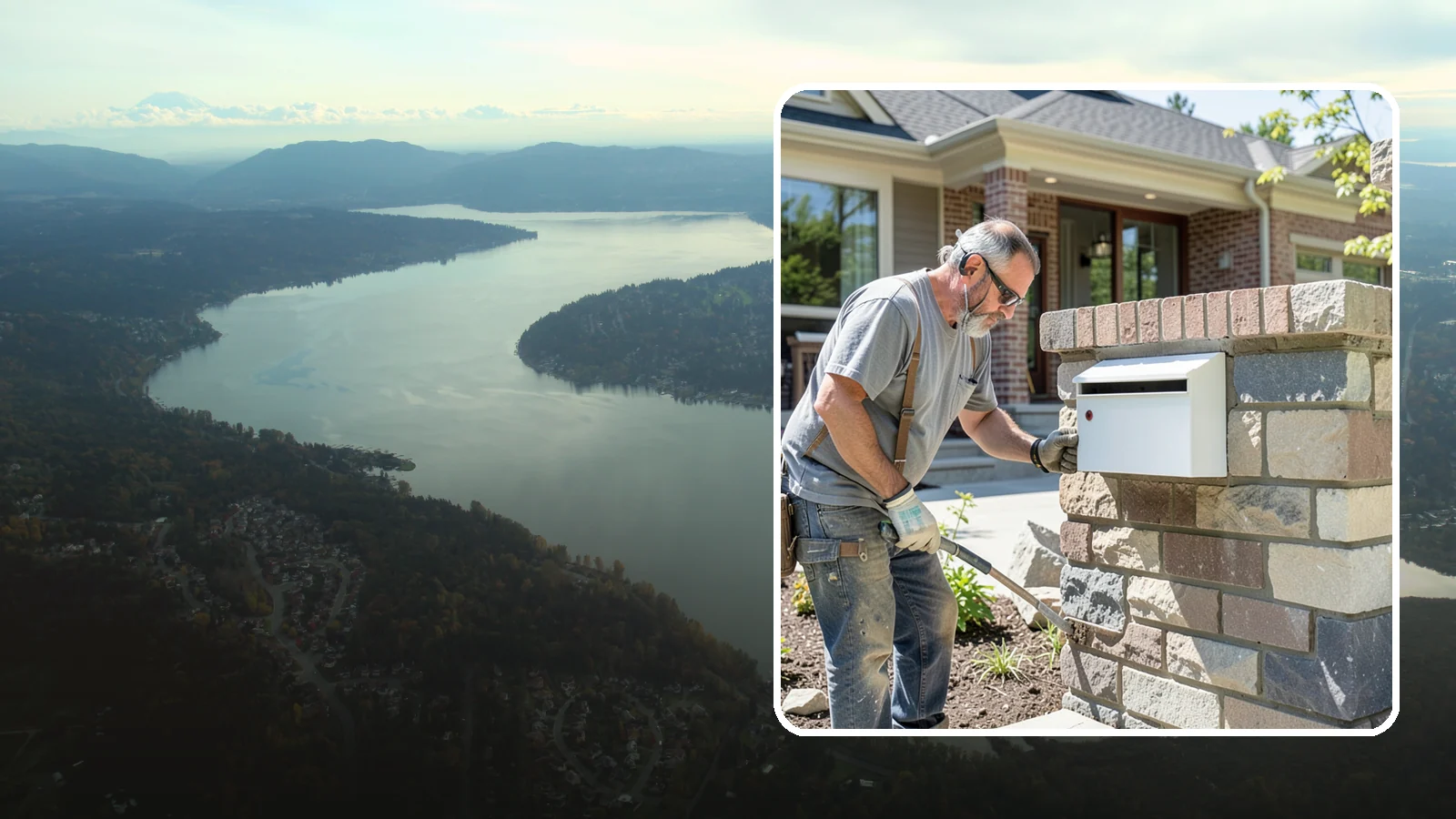 Mailbox Column Construction in Sammamish, King County, WA - Custom brick or stone mailbox columns that make a durable, upscale first impression at the curb.