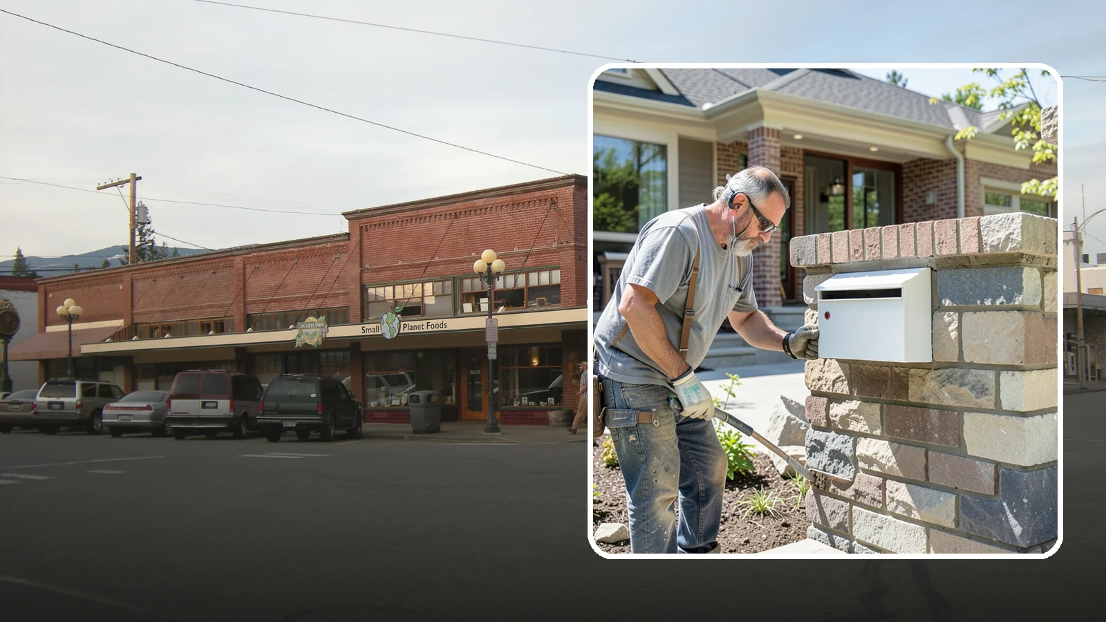 Mailbox Column Construction in Sedro-Woolley, Skagit County, WA - Custom brick or stone mailbox columns that make a durable, upscale first impression at the curb.