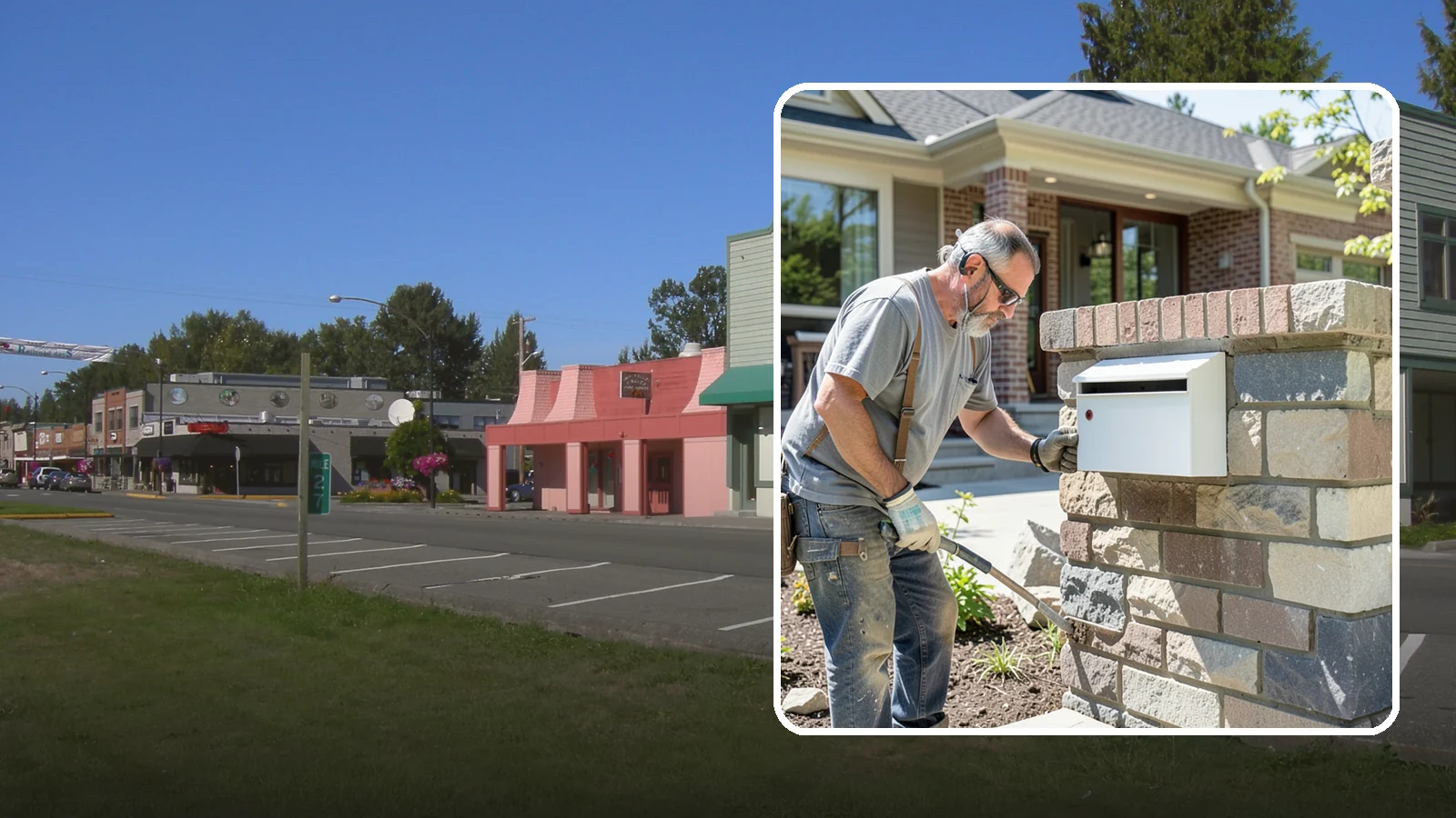 Mailbox Column Construction in Snoqualmie, King County, WA - Custom brick or stone mailbox columns that make a durable, upscale first impression at the curb.