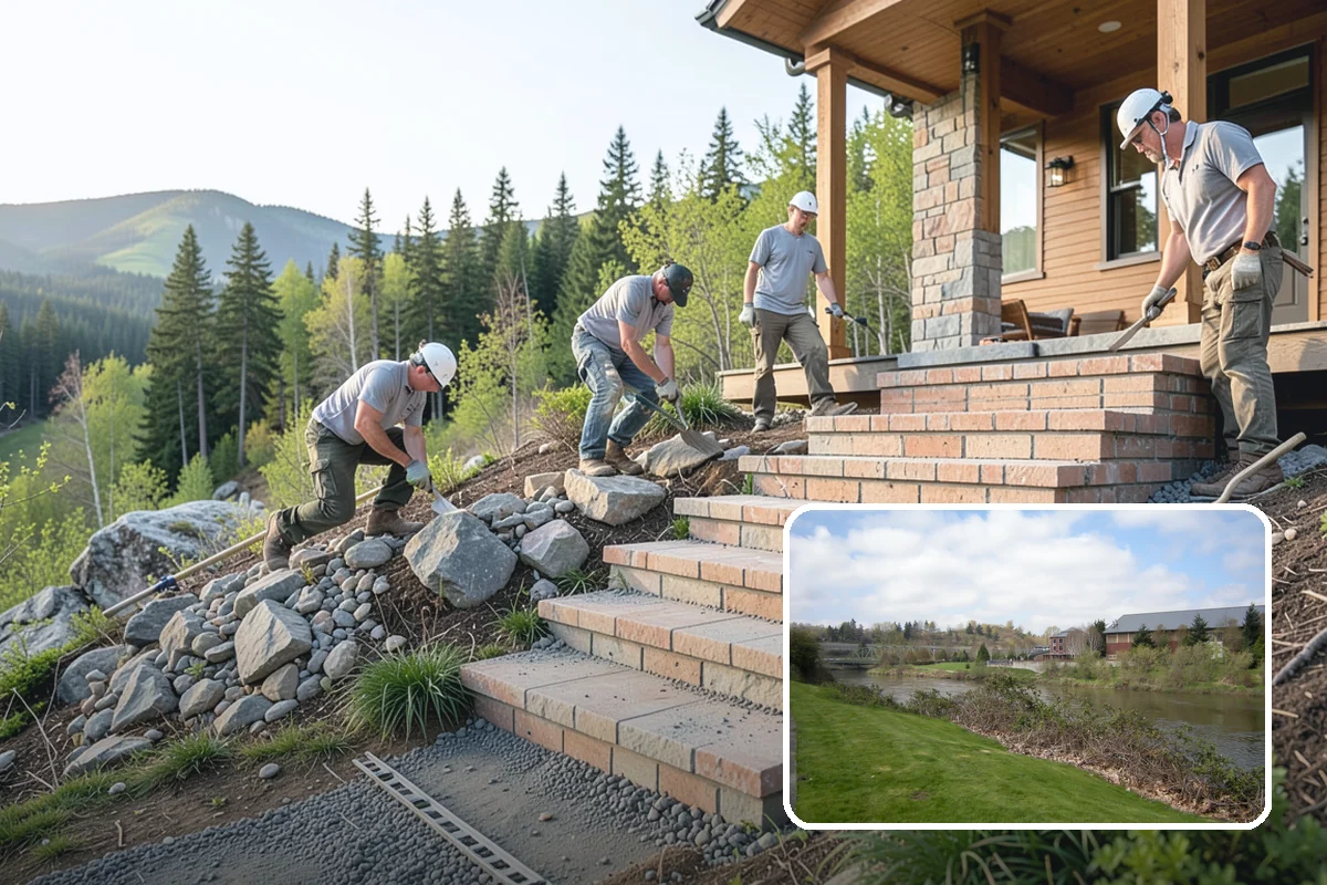 Mailbox Column Construction in Tukwila, King County, WA - Upscale curb appeal at the street