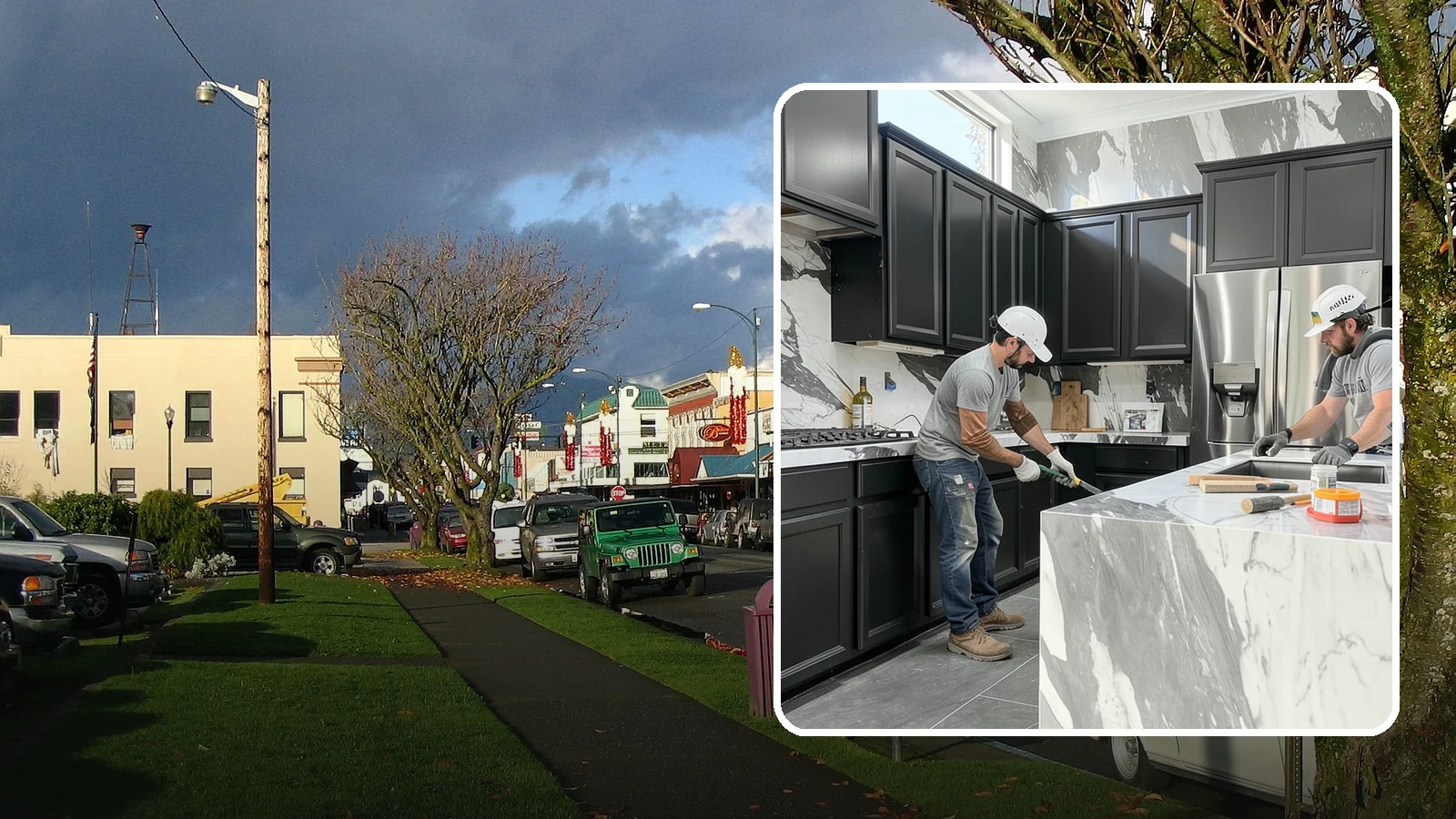 Marble Countertop Installation in Arlington, Snohomish County, WA - Elegant marble countertop installation that brings timeless veining and luxury to kitchens, baths, and baking stations.