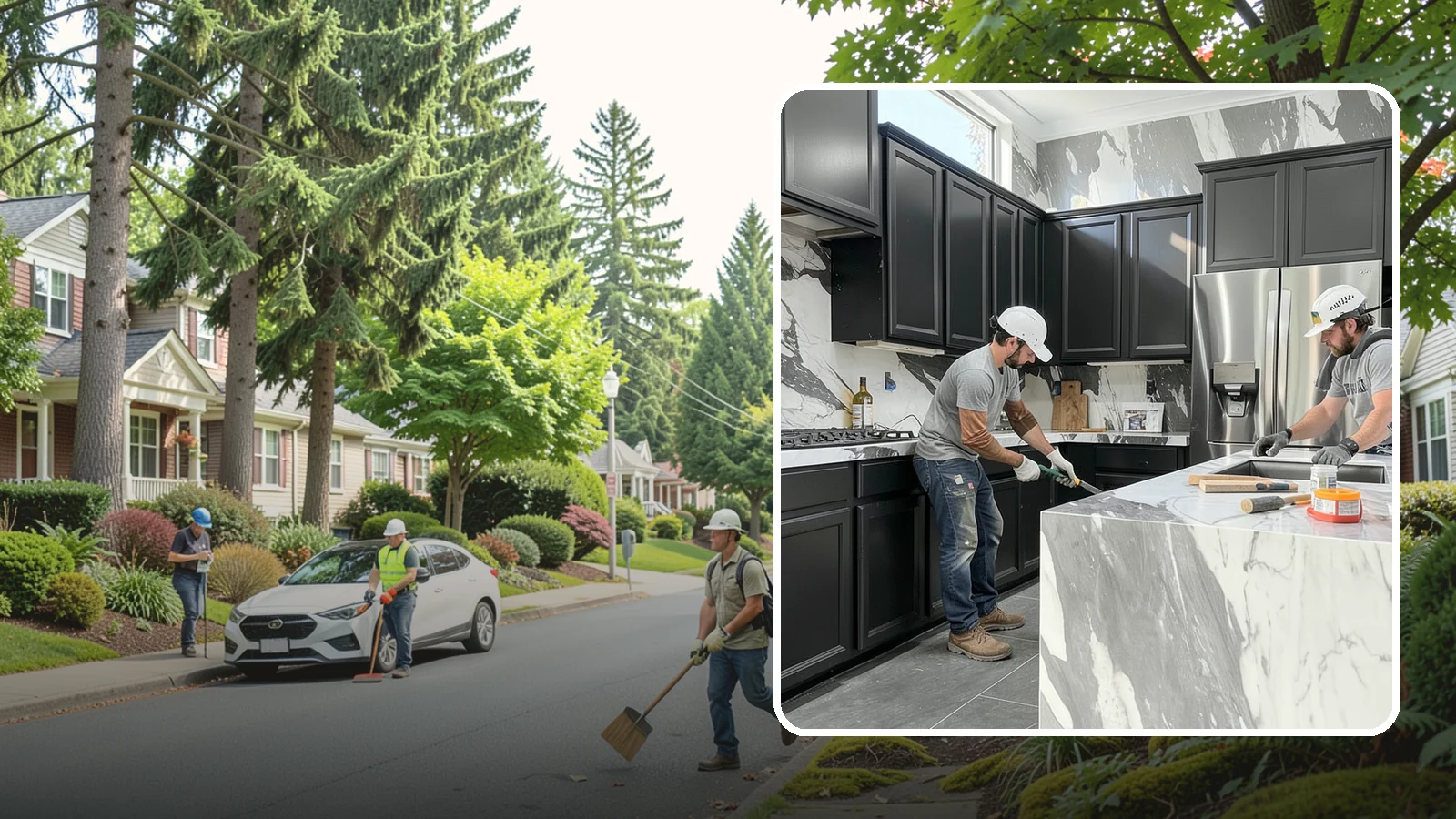 Marble Countertop Installation in Beaux Arts Village, King County, WA - Elegant marble countertop installation that brings timeless veining and luxury to kitchens, baths, and baking stations.