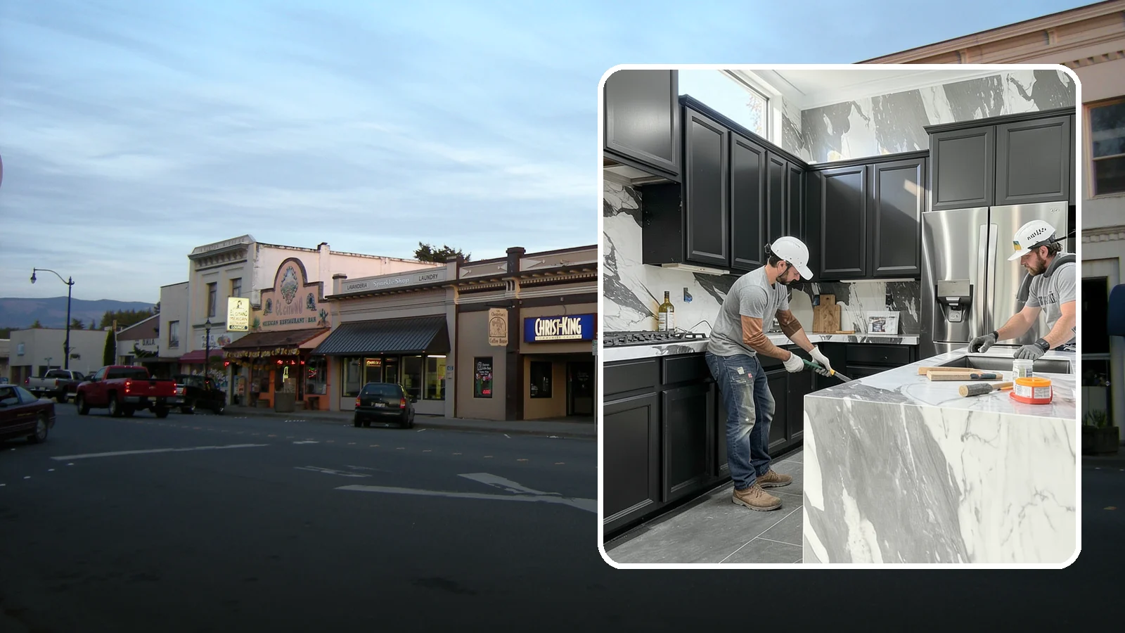 Marble Countertop Installation in Burlington, Skagit County, WA - Elegant marble countertop installation that brings timeless veining and luxury to kitchens, baths, and baking stations.