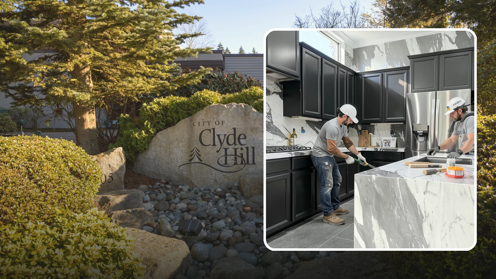 Marble Countertop Installation in Clyde Hill, King County, WA - Elegant marble countertop installation that brings timeless veining and luxury to kitchens, baths, and baking stations.
