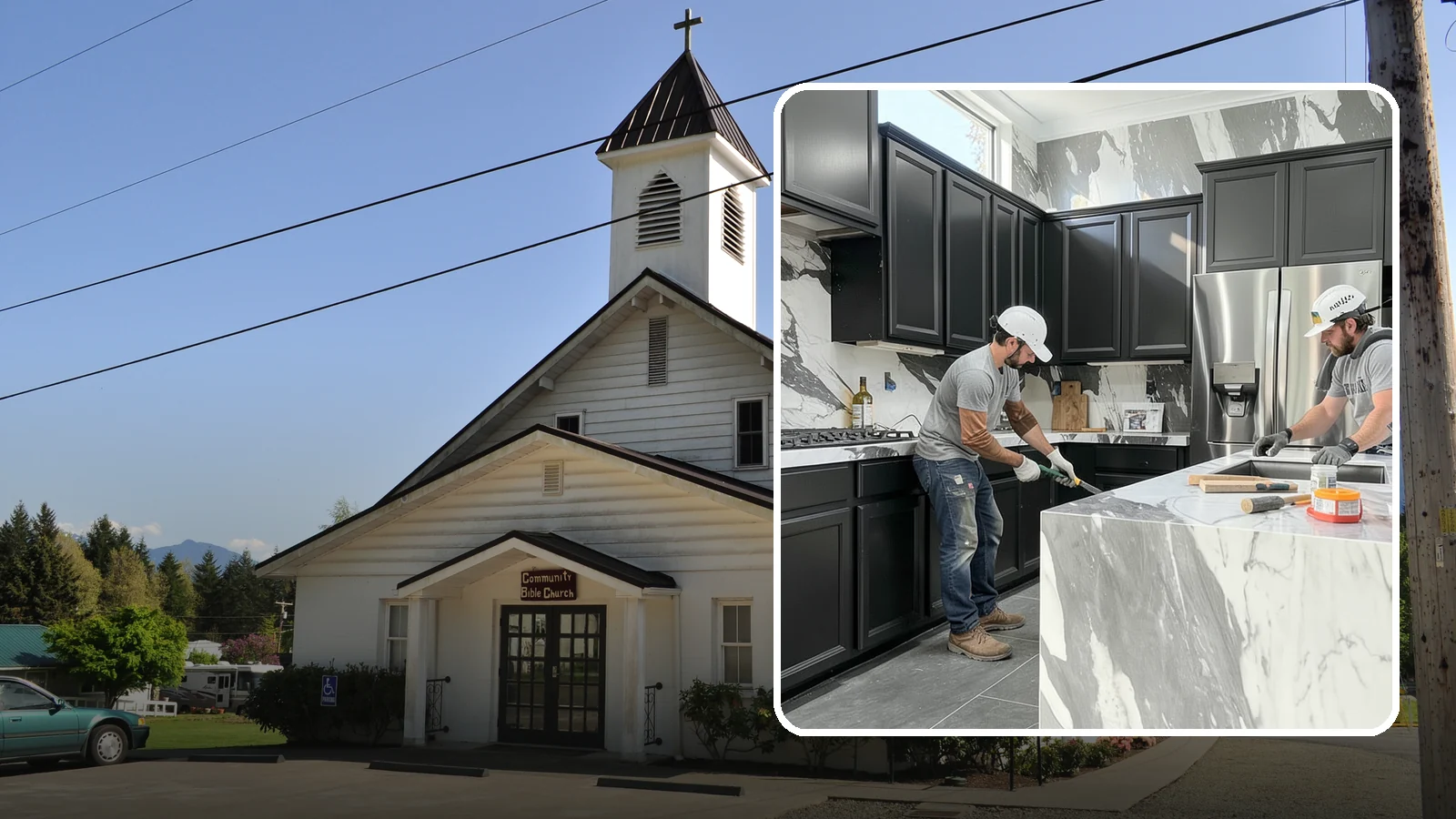 Marble Countertop Installation in Concrete, Skagit County, WA - Elegant marble countertop installation that brings timeless veining and luxury to kitchens, baths, and baking stations.