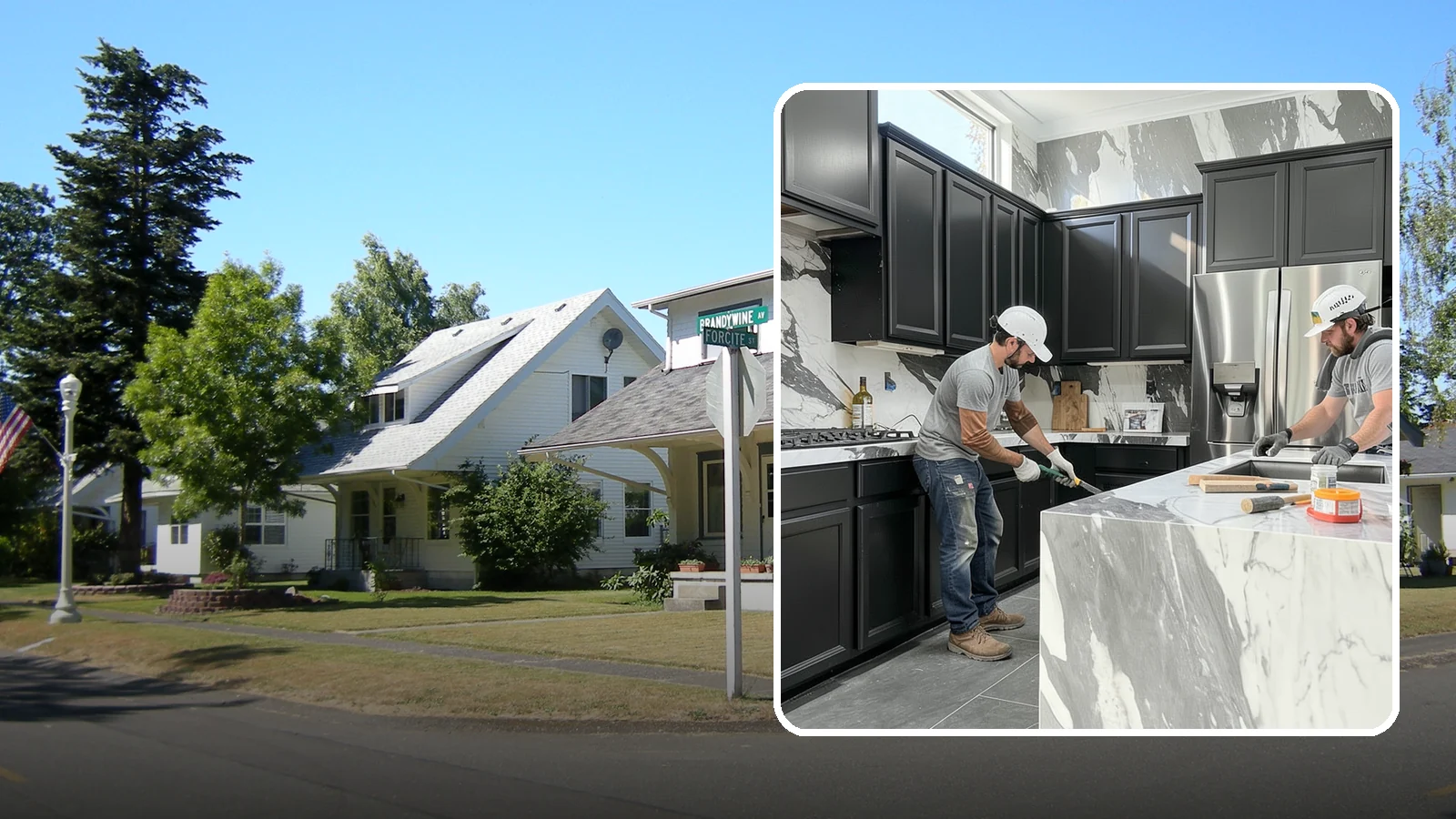 Marble Countertop Installation in DuPont, Pierce County, WA - Elegant marble countertop installation that brings timeless veining and luxury to kitchens, baths, and baking stations.