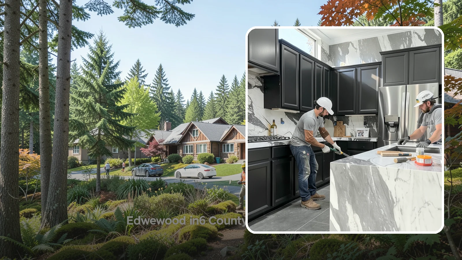 Marble Countertop Installation in Edgewood, Pierce County, WA - Elegant marble countertop installation that brings timeless veining and luxury to kitchens, baths, and baking stations.