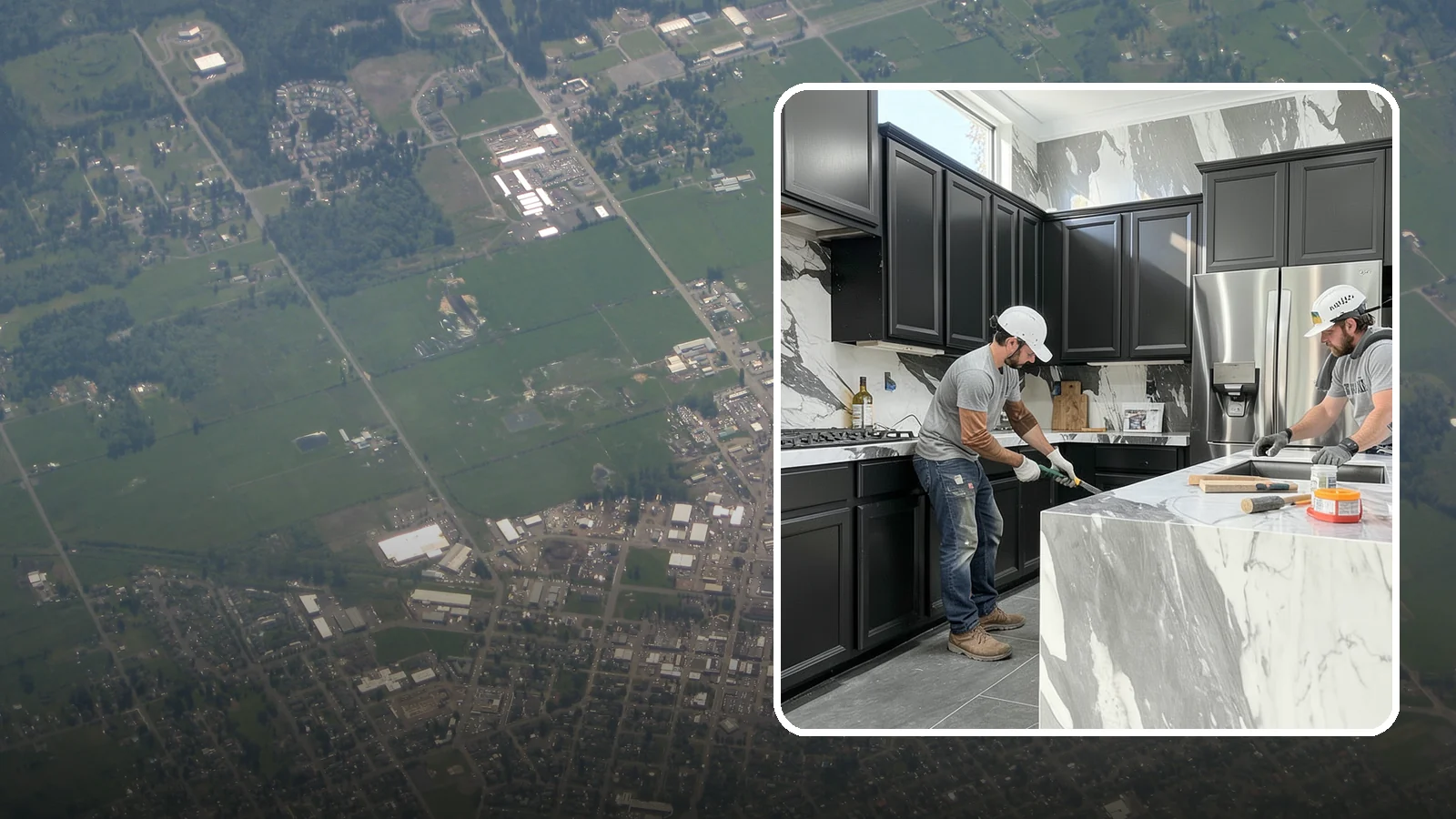 Marble Countertop Installation in Enumclaw, King County, WA - Elegant marble countertop installation that brings timeless veining and luxury to kitchens, baths, and baking stations.